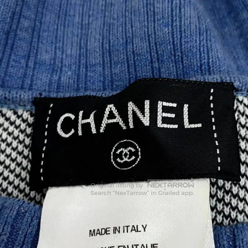 Chanel Chanel Blue Cotton Pullover Sweater for Women . Size M / US 6-8 / IT 42-44 - 5 Thumbnail