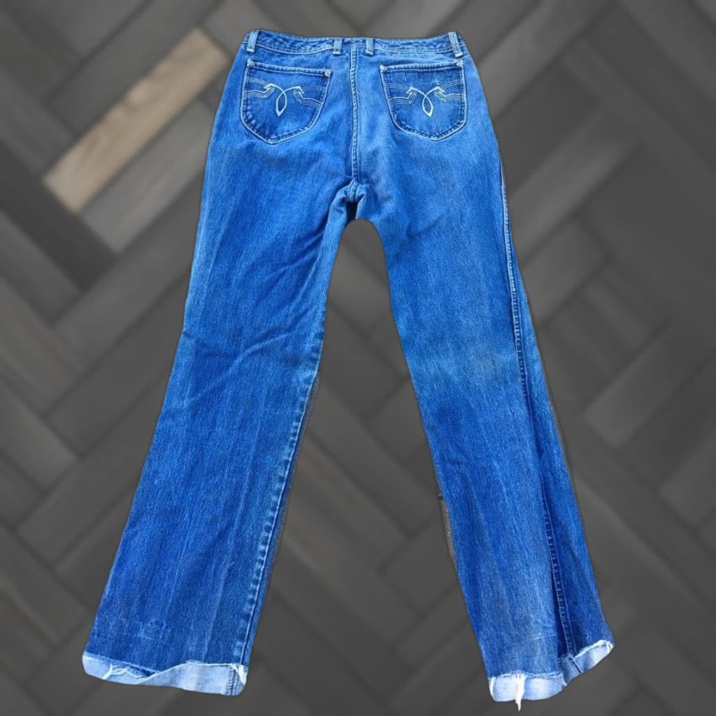 Vintage VINTAGE Sergio Valente Jeans 34 36 Measure 31.5 in X 31 - 32 1970s 1980s Denim Blue 31.5 31 32 Zipper fly Mens Womens (adjusted) Size US 30 / EU 46 - 1 Thumbnail
