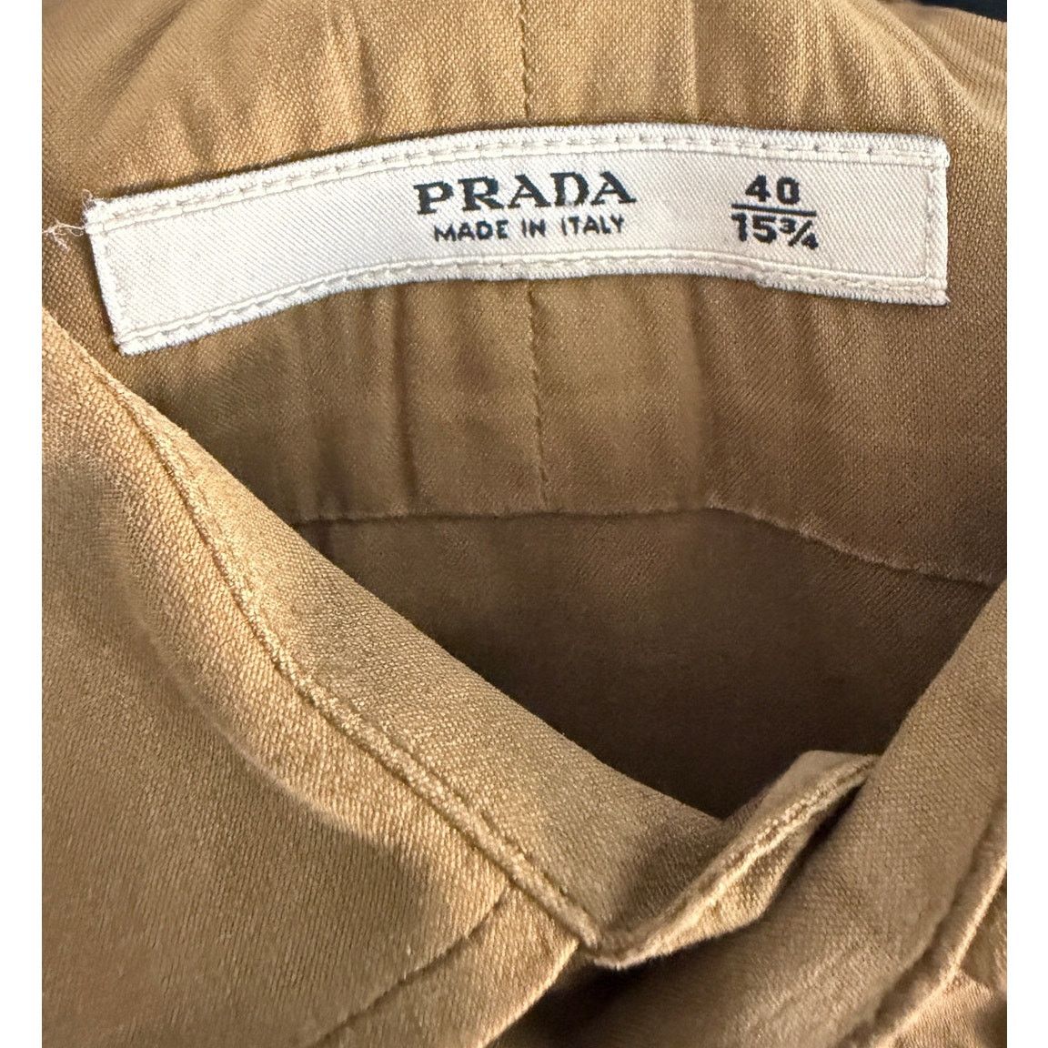 Prada Prada Tobacco Brown Button Down Shirt Size US L / EU 52-54 / 3 - 3 Thumbnail