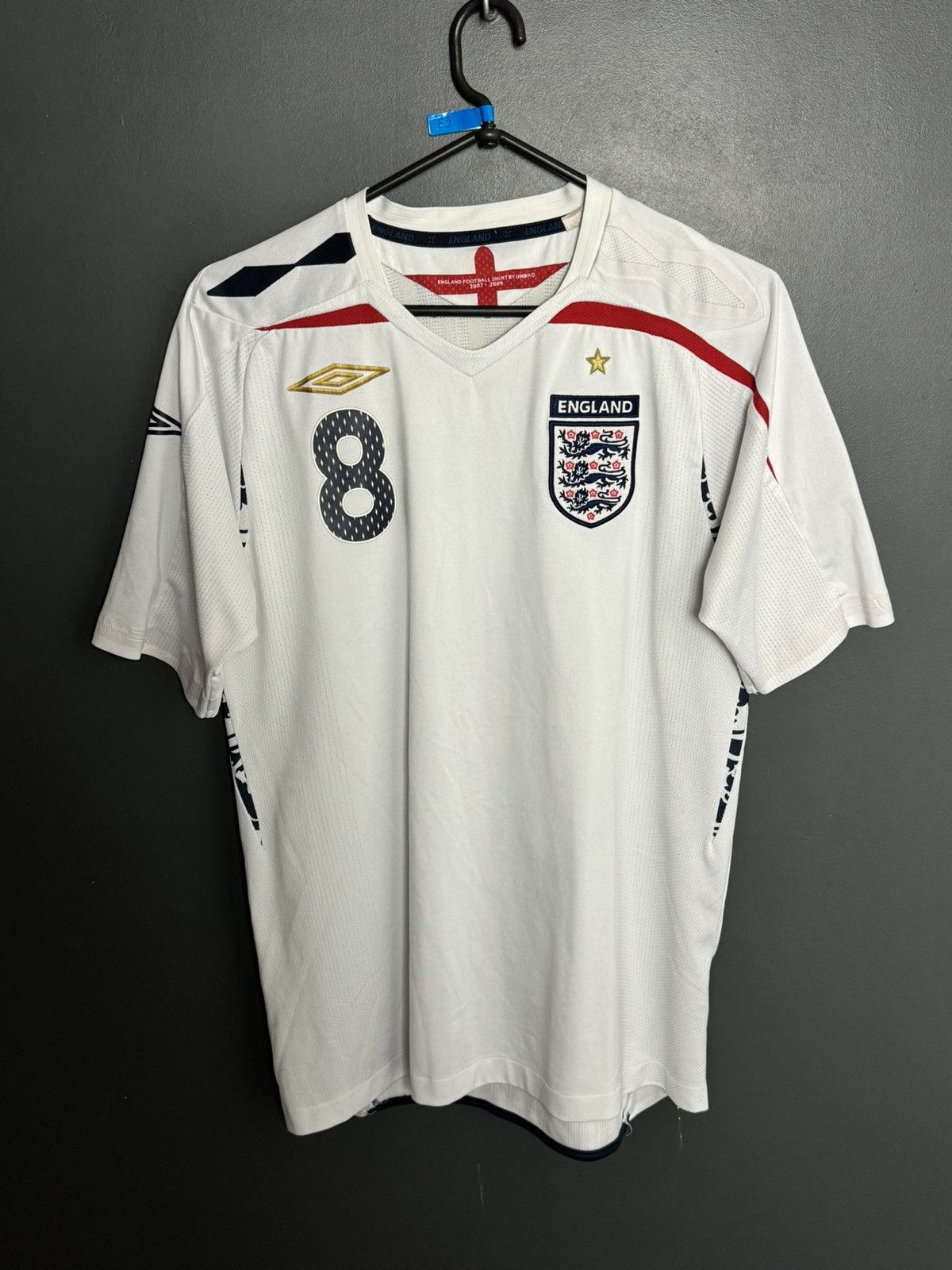 Umbro England National Team 07/09 Home Lampard Football Jersey Size US M / EU 48-50 / 2 - 2 Thumbnail