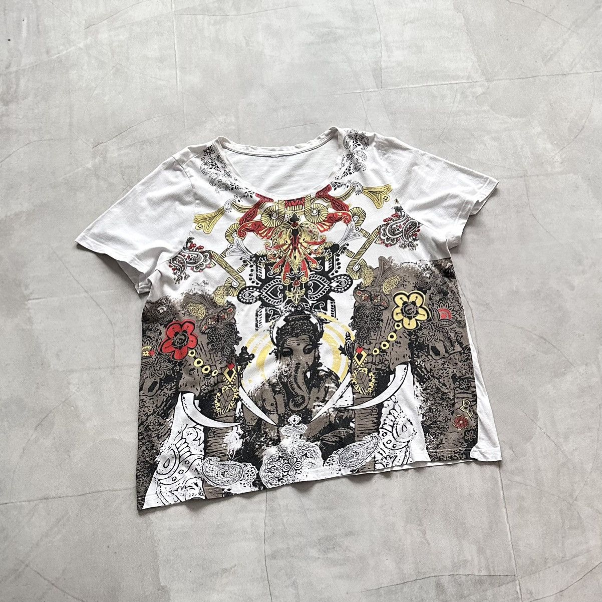 Hysteric Glamour × Undercover 00s Ganesha Hindu Indian Tattoo T Shirt Hysteric Glamour Size US XL / EU 56 / 4 - 1 Thumbnail