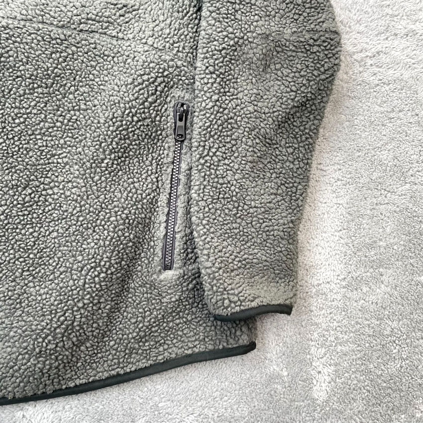 Vintage Hill City Jacket Mens Medium Gray Sherpa Coat Mock Neck Long Sleeve Quarter Zip City Style Size US M / EU 48-50 / 2 - 2 Thumbnail