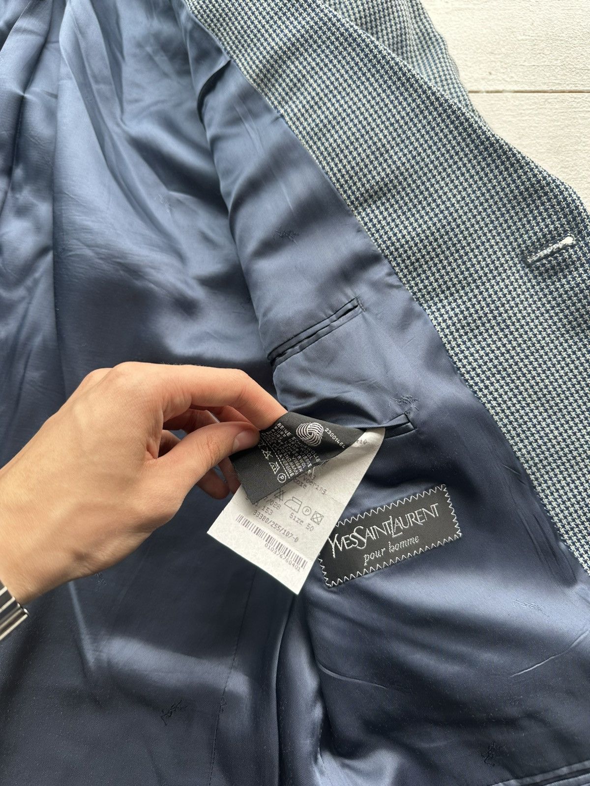 Yves Saint Laurent 🚨VNTG YVES SAINT LAURENT YSL WOOL BLAZER MONOGRAM CHECK Size US M / EU 48-50 / 2 - 18 Thumbnail
