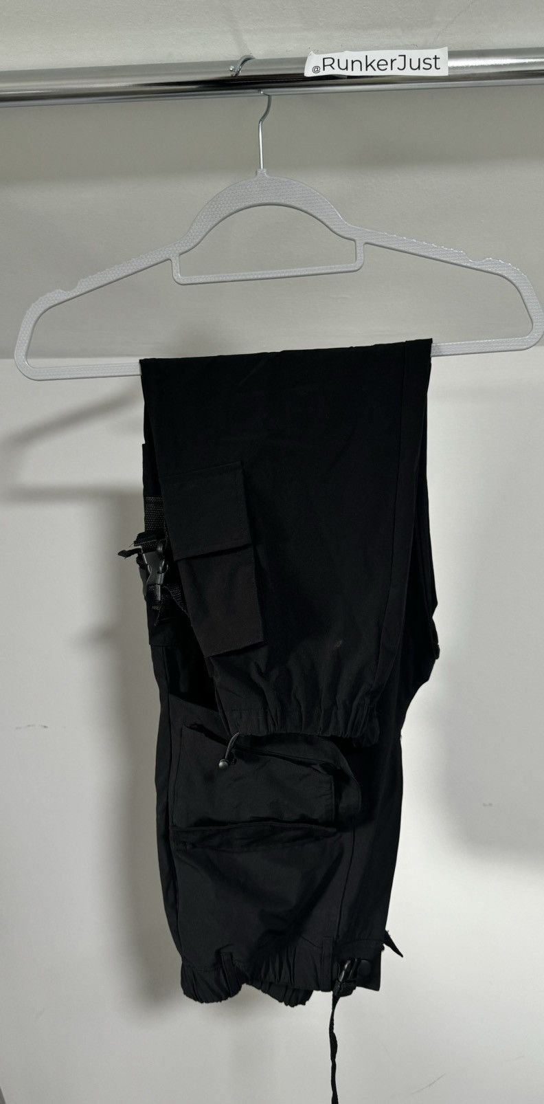Japanese Brand Danke Schon - Black Cargo Pants Size US 30 / EU 46 - 4 Thumbnail