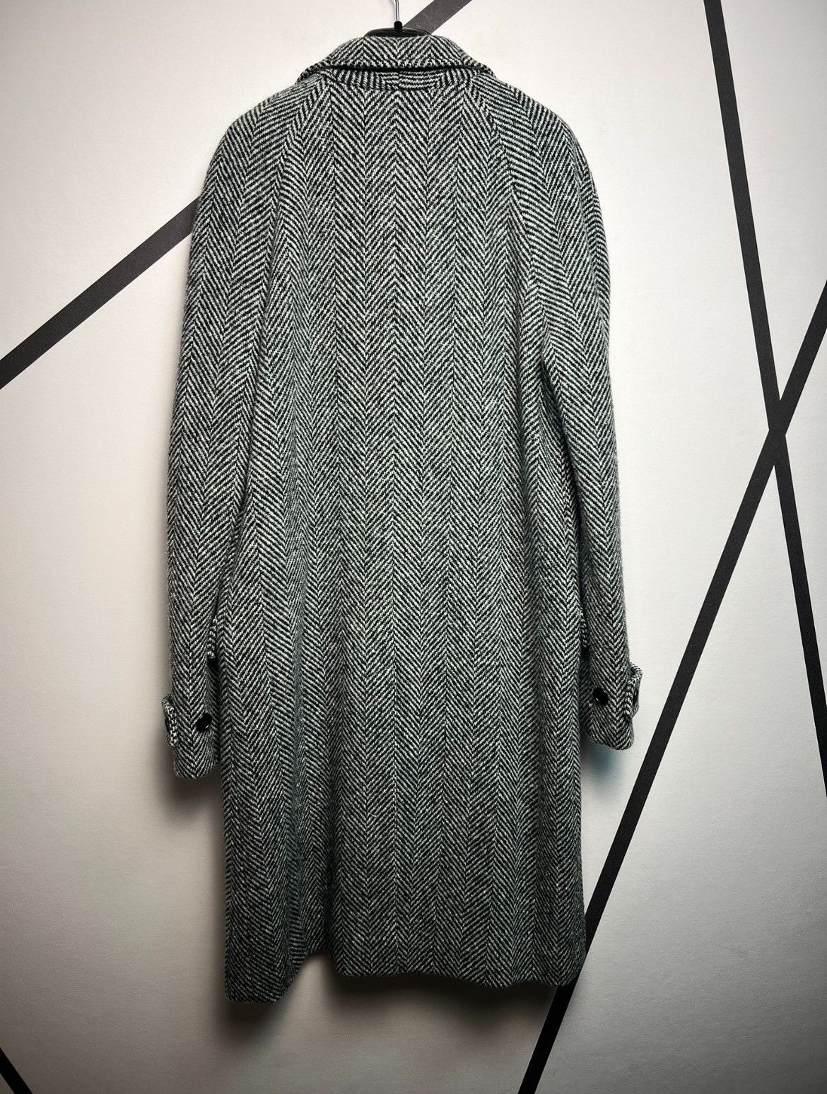 Hedi Slimane × Saint Laurent Paris 13FW Herringbone Coat sz50 Size US M / EU 48-50 / 2 - 2 Thumbnail