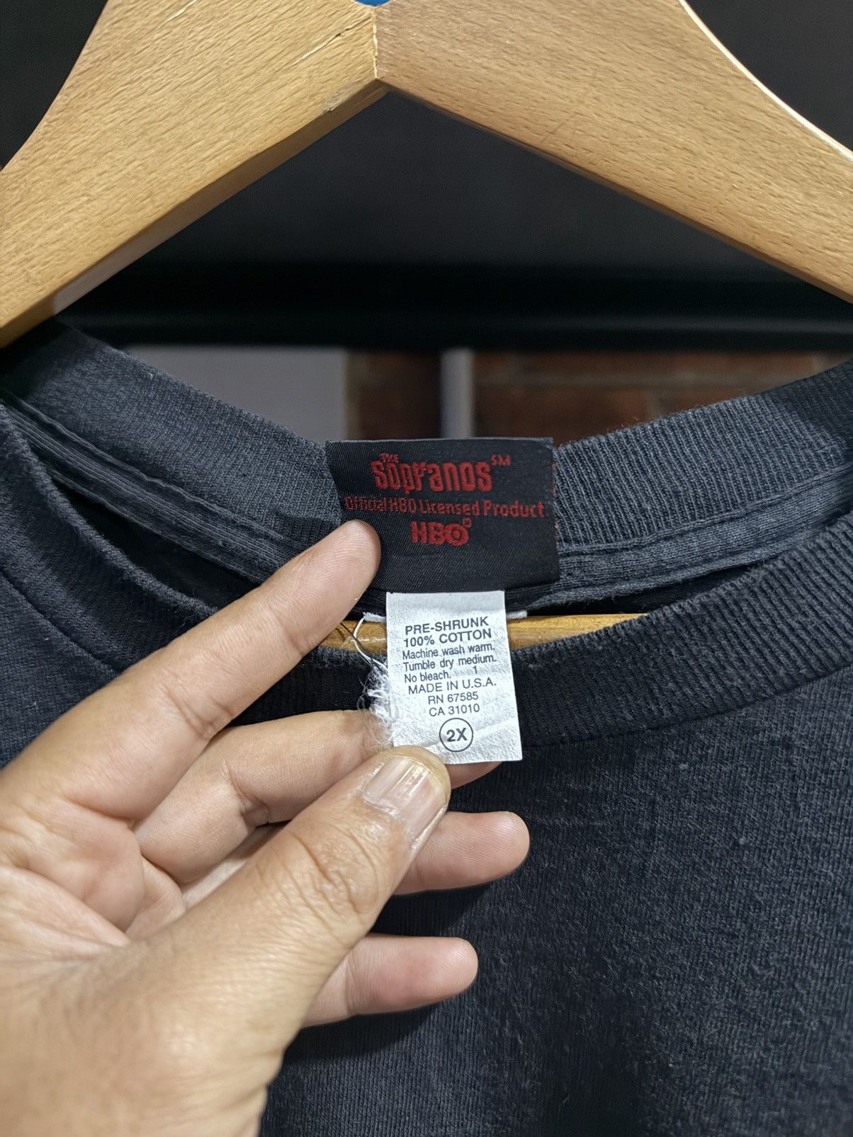 Vintage Vintage The Sopranos Hbo Movie Faded Oversize Tee Size US XXL / EU 58 / 5 - 5 Thumbnail