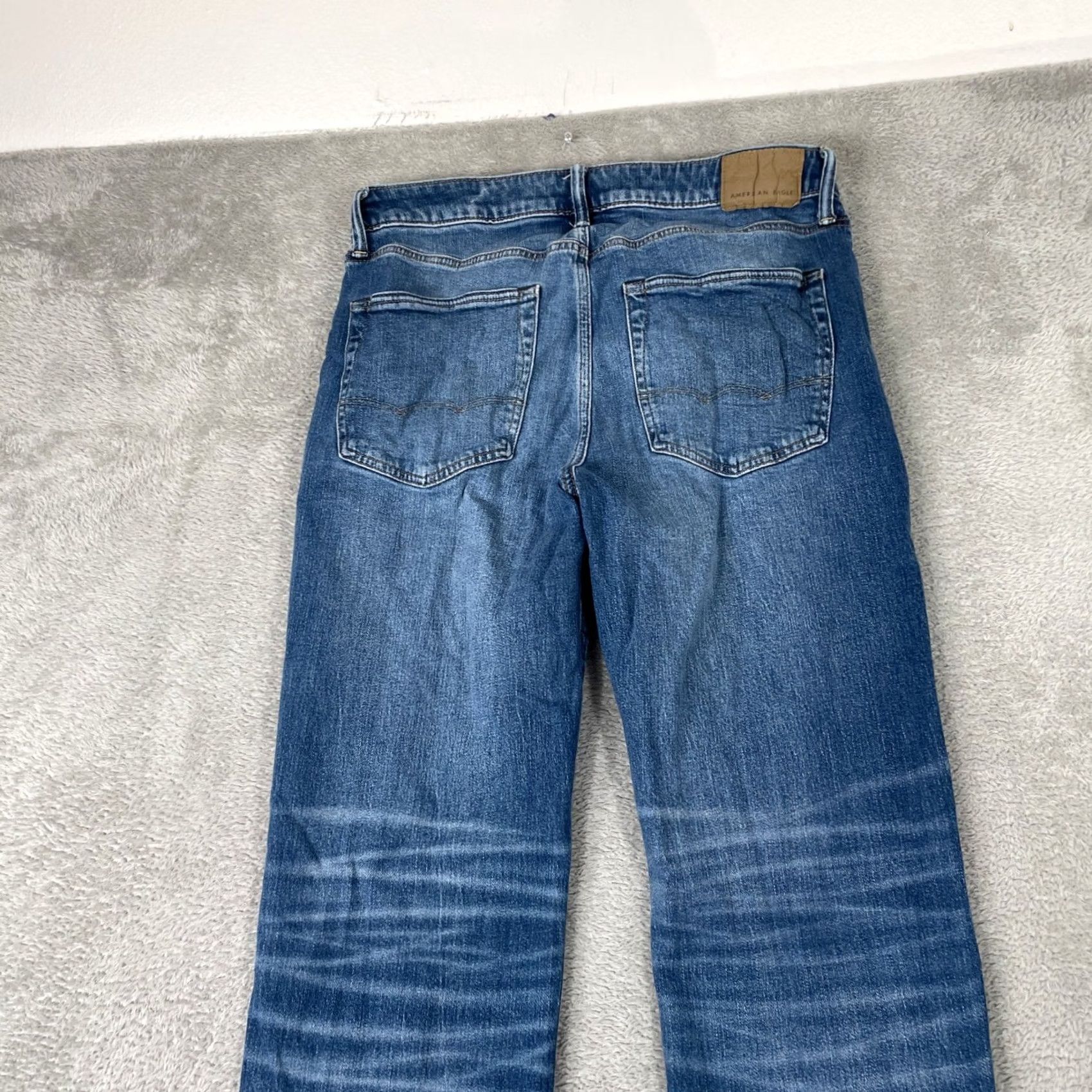 American Eagle Outfitters American Eagle Outfitters Jeans Mens 32x32 Blue Relaxed Straight Denim 5-Pocket Comfort Stretch Button Zip Size US 32 / EU 48 - 7 Thumbnail