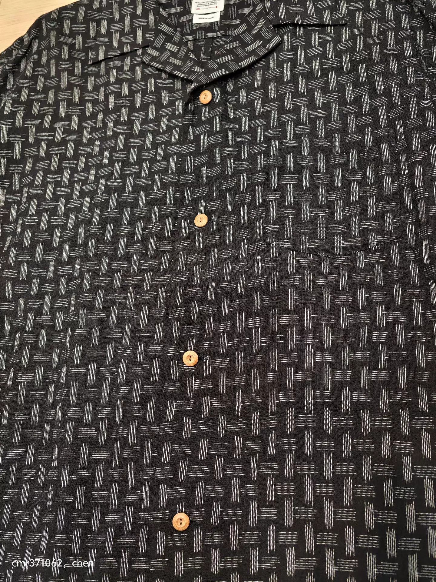 Visvim VISVIM 23SS WALLIS SHIRT S/S KASURI Black 3 (Worn 2x) Size US L / EU 52-54 / 3 - 5 Thumbnail