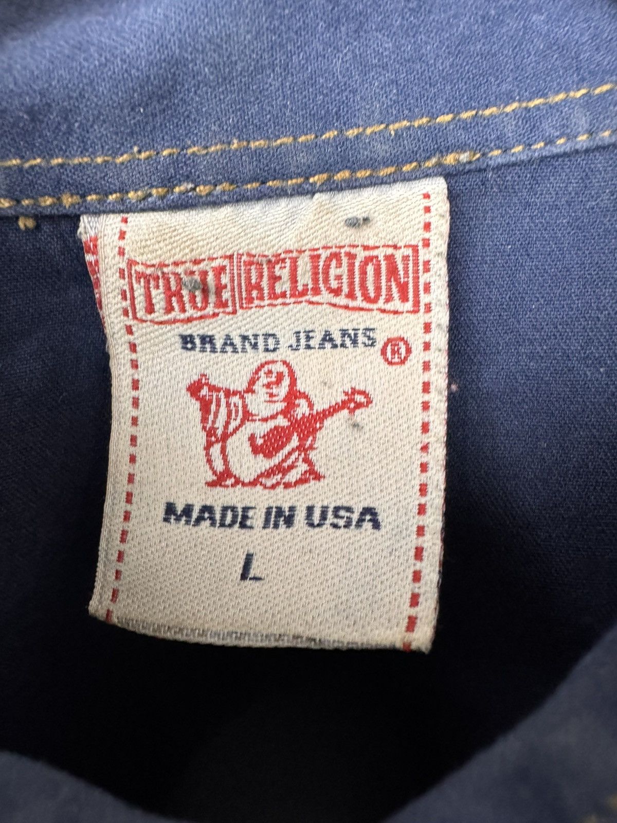 True Religion True Religion Men Denim Shirt Dark Blue Snap Button Size L Size US L / EU 52-54 / 3 - 4 Thumbnail
