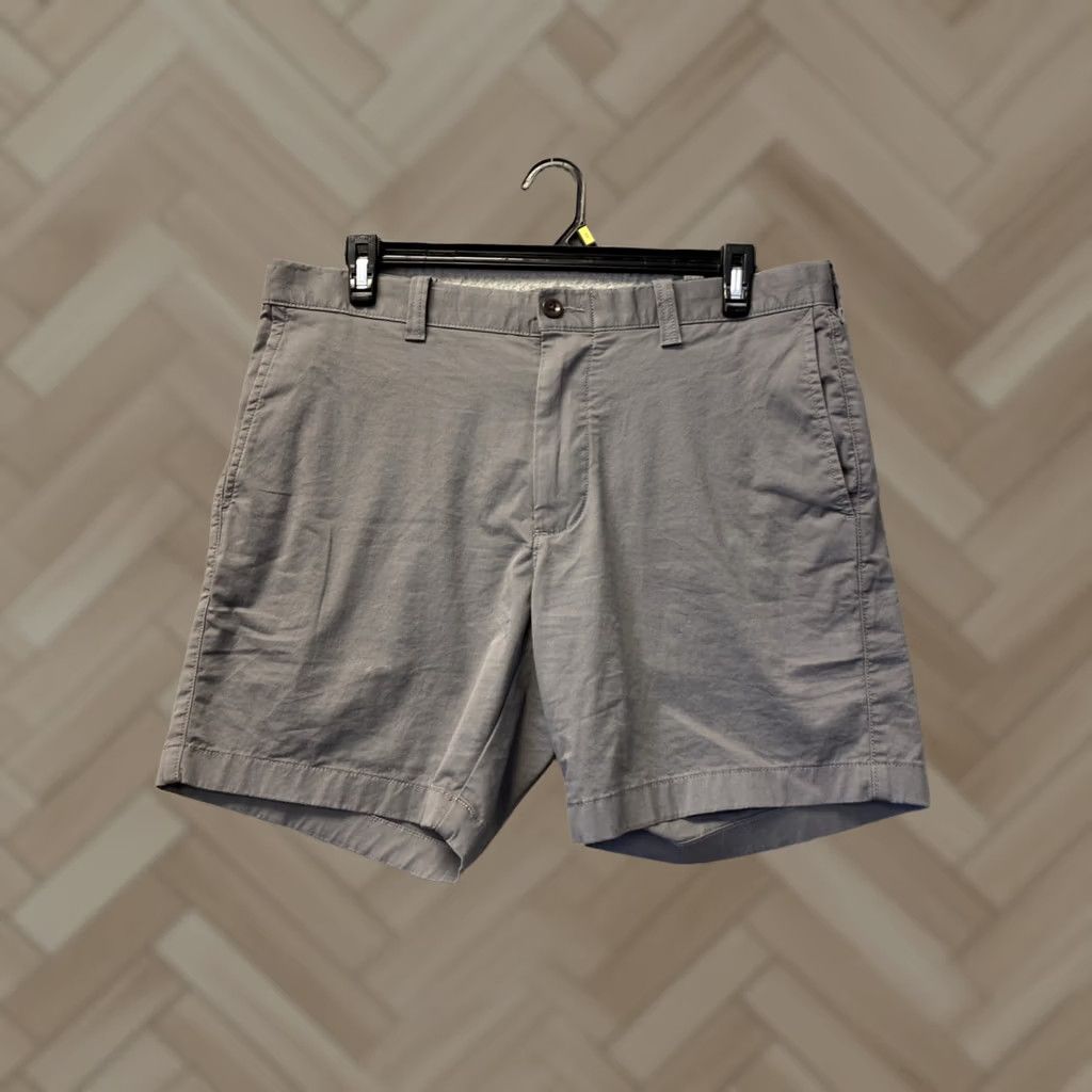 J.Crew J.CREW Shorts Men 36 Gray Chino Flat Front Pockets Stretch /0827 Size US 36 / EU 52 - 1 Thumbnail