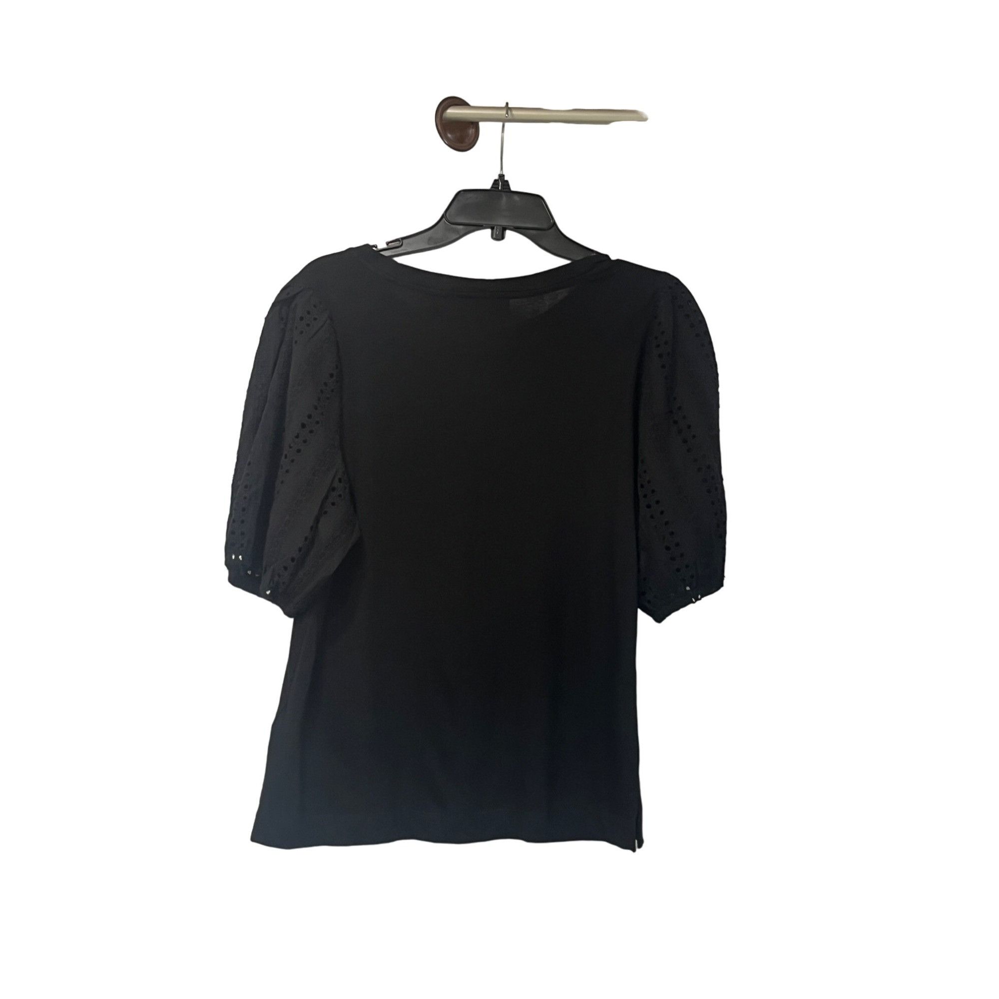 Other Faith & Zoe Women’s Eyelet Ballon Sleeve Top, Black, M Size M / US 6-8 / IT 42-44 - 8 Thumbnail
