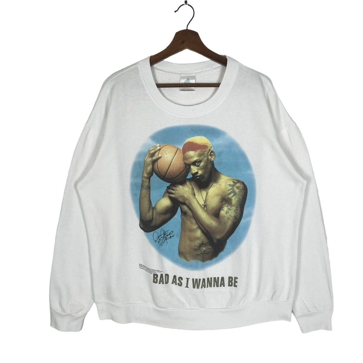 Rap Tees Vintage 90s Dennis Rodman Sweatshirt Size US L / EU 52-54 / 3 - 1 Thumbnail