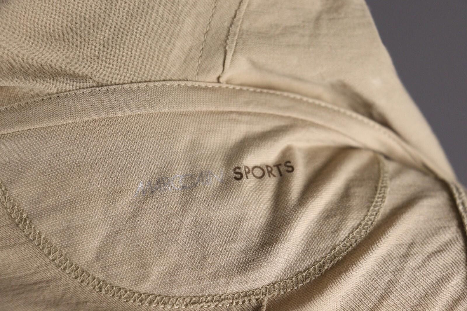 Designer Marc Cain Sport Beige Hooded Shawl Drape Sweater Size M Size M / US 6-8 / IT 42-44 - 9 Thumbnail