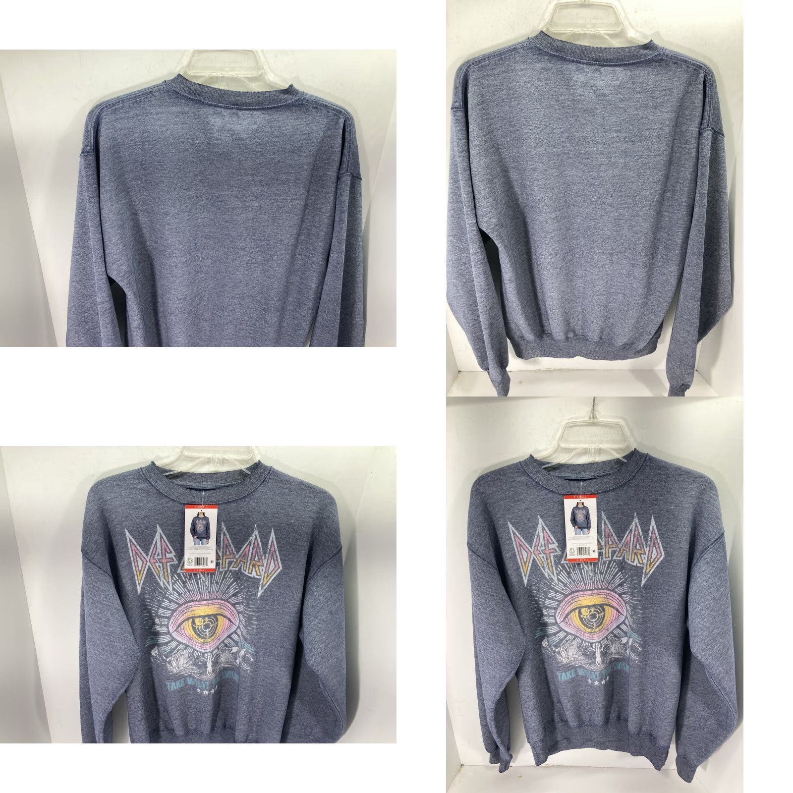 Vintage VINTAGE Def Leppard Sweatshirt Women XS Gray Long Sleeve Take What You Want Pullover Size XS / US 0-2 / IT 36-38 - 9 Thumbnail