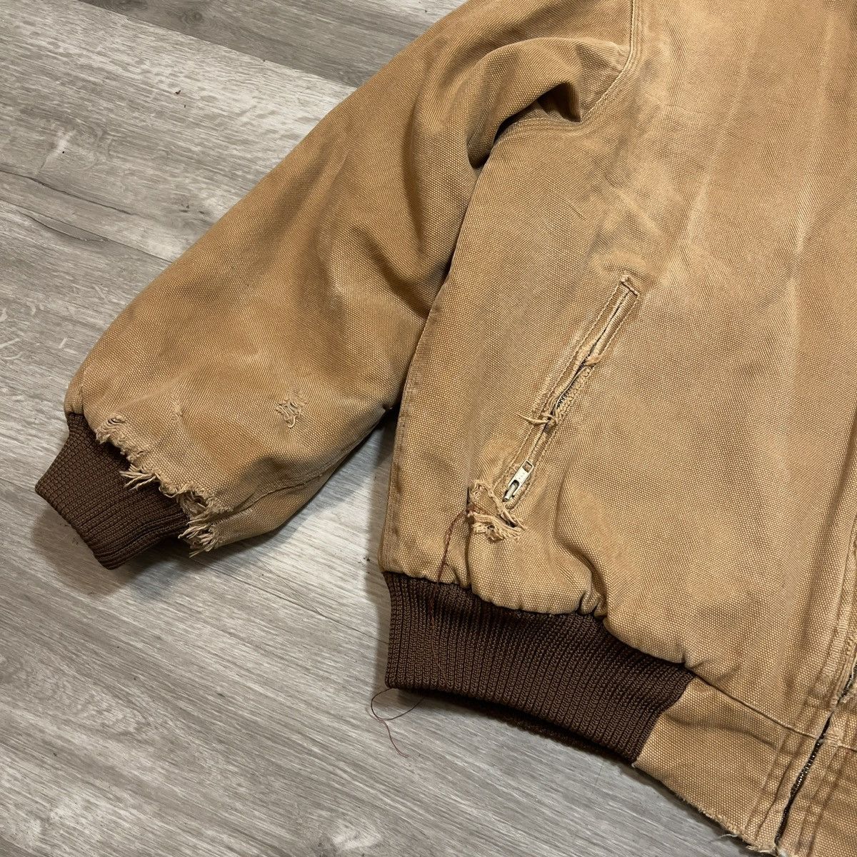Vintage Vintage Carhartt Esque Canvas Work Jacket Size US L / EU 52-54 / 3 - 3 Thumbnail