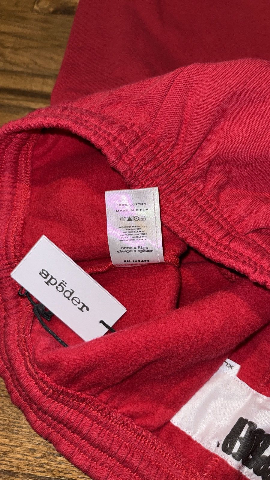 Sp5der Sp5der OG Web V2 Sweatpants Red Size US 35 - 5 Thumbnail