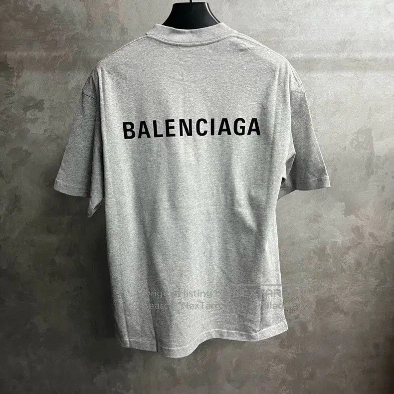 Balenciaga Balenciaga Grey Logo Print Short Sleeve T-Shirt. Size US XS / EU 42 / 0 - 2 Thumbnail