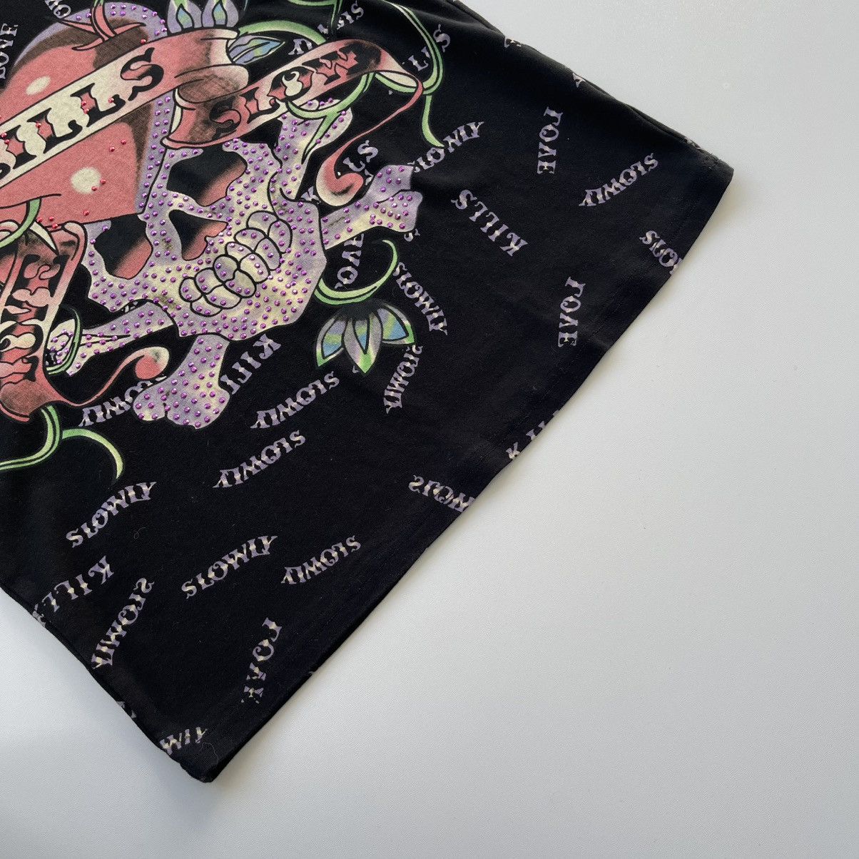 Ed Hardy × Vintage Ed Hardy by Christian Audigier Love Kills Slow Print T-Shirt Size US M / EU 48-50 / 2 - 7 Thumbnail