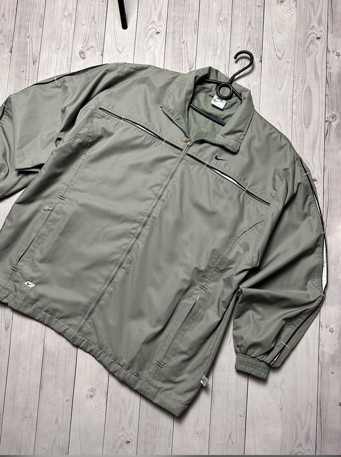 Nike × Vintage Vintage Nike track suit logo green rare size L drill pants Size US L / EU 52-54 / 3 - 7 Thumbnail
