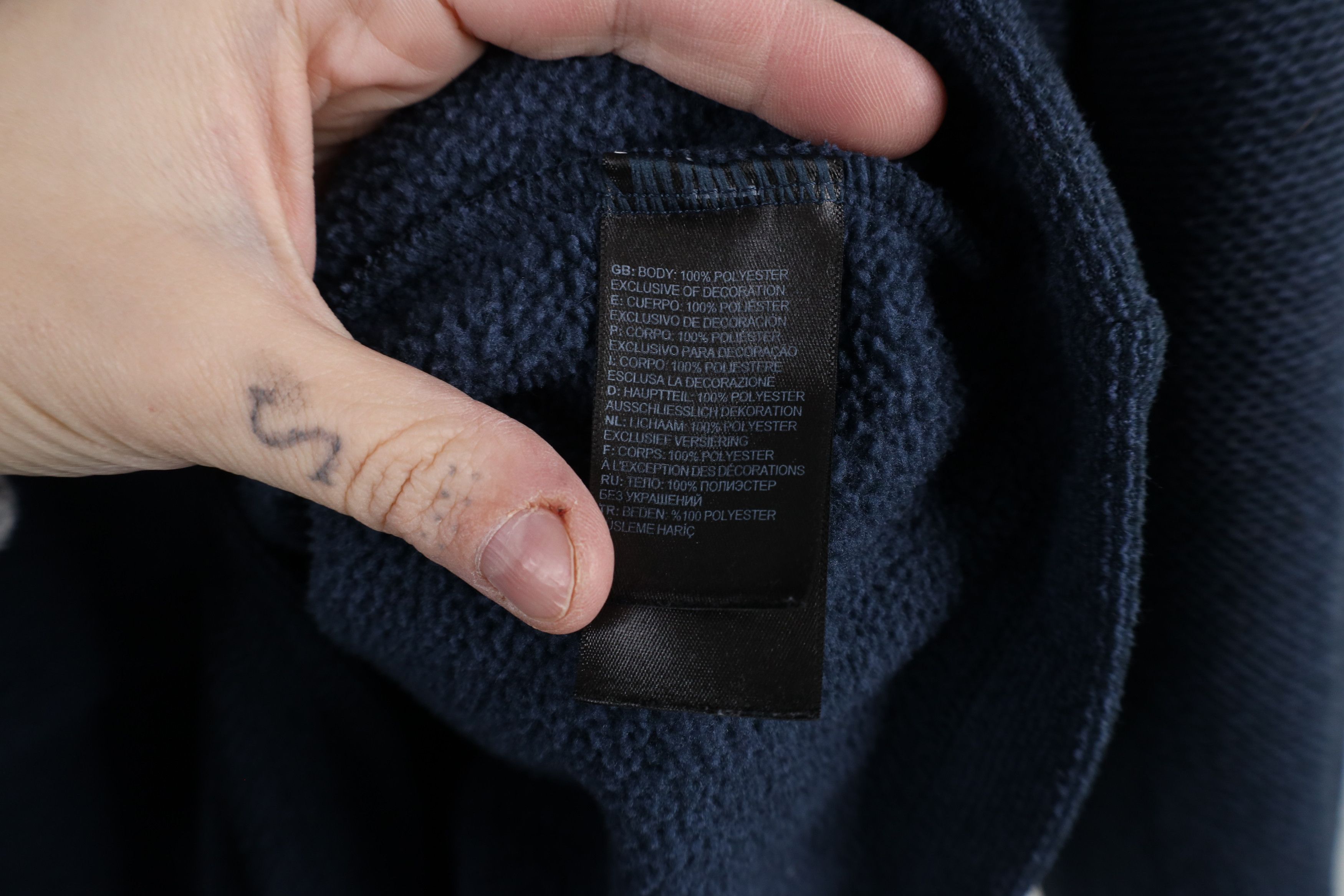 The North Face × Vintage The North Face Knit Half Zip Pullover Fleece Sweater Blue Size US XL / EU 56 / 4 - 7 Thumbnail