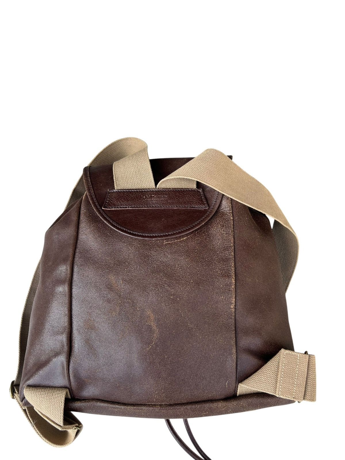 Leather VTG J&M Davidson Distress Blistered Leather Backpack Bag Size ONE SIZE - 11 Thumbnail