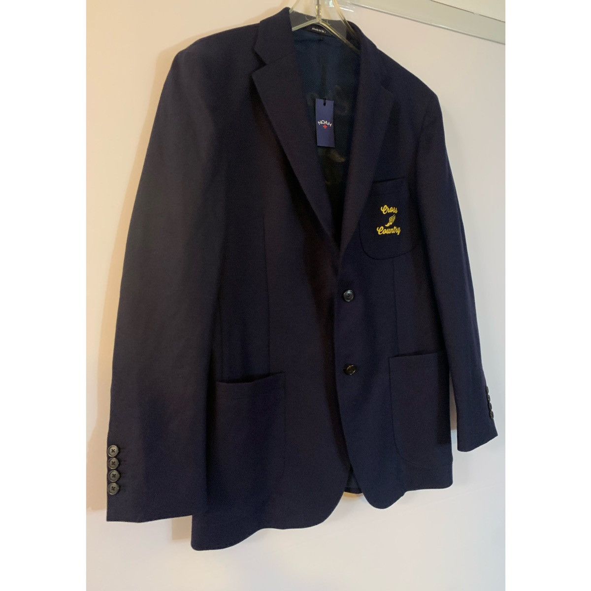 Noah NOAH CROSS COUNTY EMBROIDERED LOGO BLAZER JACKET Size 40R - 13 Thumbnail