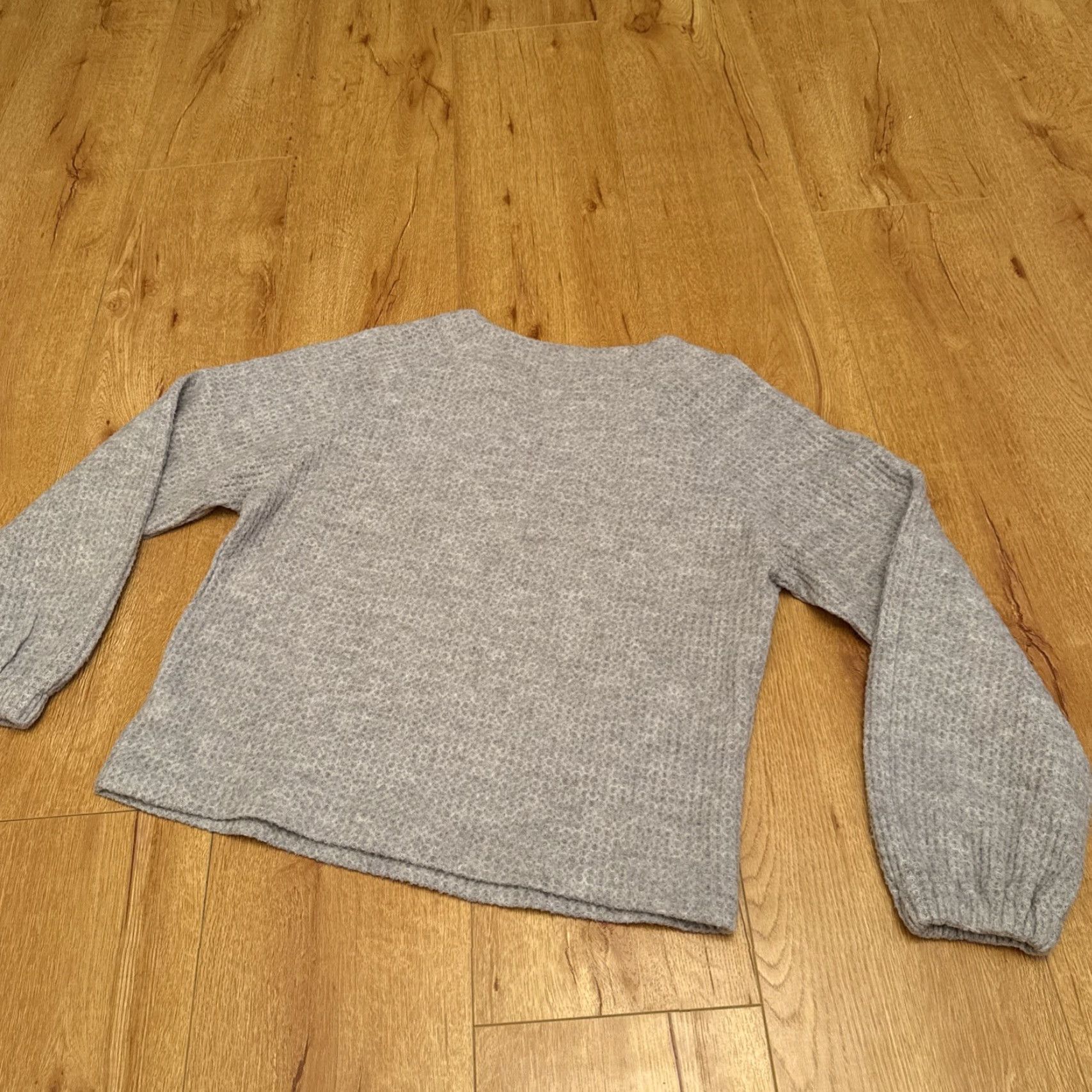Anthropologie Anthropologie MELLO Day Sweater Waffle Knit Fuzzy Side Button Boho Gray Small Size S / US 4 / IT 40 - 7 Thumbnail