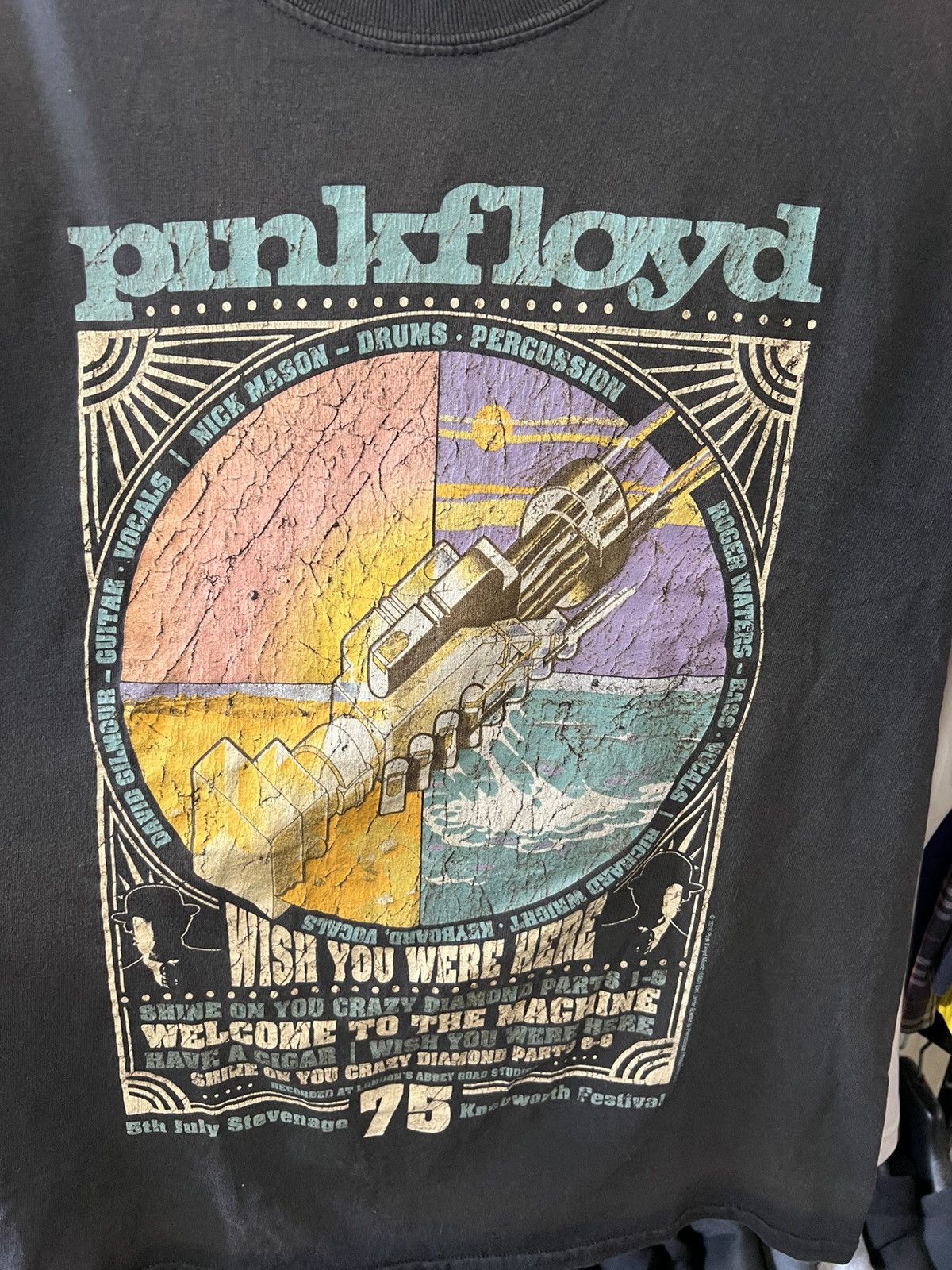 Vintage 2016/2018 VINTAGE PINK FLOYD WISH YOU WERE HERE AOP BAND ROC Size US M / EU 48-50 / 2 - 2 Thumbnail