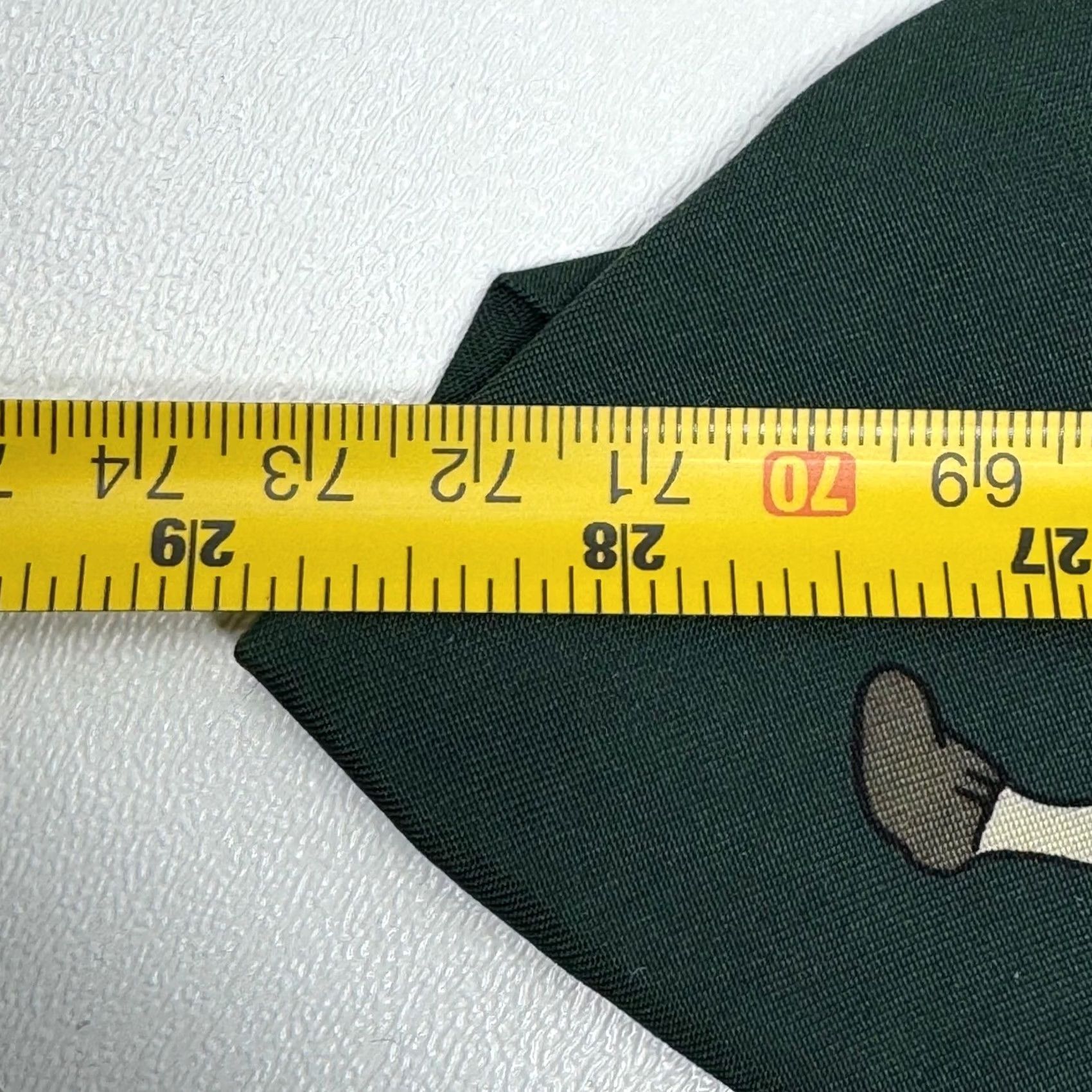 Polo Ralph Lauren VINTAGE Polo Ralph Lauren Tie Green Golf Scene Graphic Silk 100% Silk Made in USA Men One Size Classic Tie Mens Size US M / EU 48-50 / 2 - 7 Thumbnail
