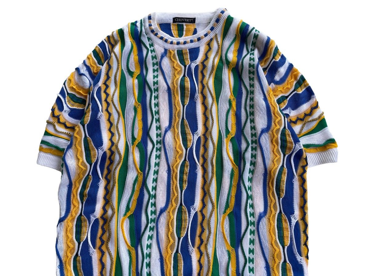 Japanese Brand Vintage Chovert Coogi Style Jumper knit Size US L / EU 52-54 / 3 - 6 Thumbnail
