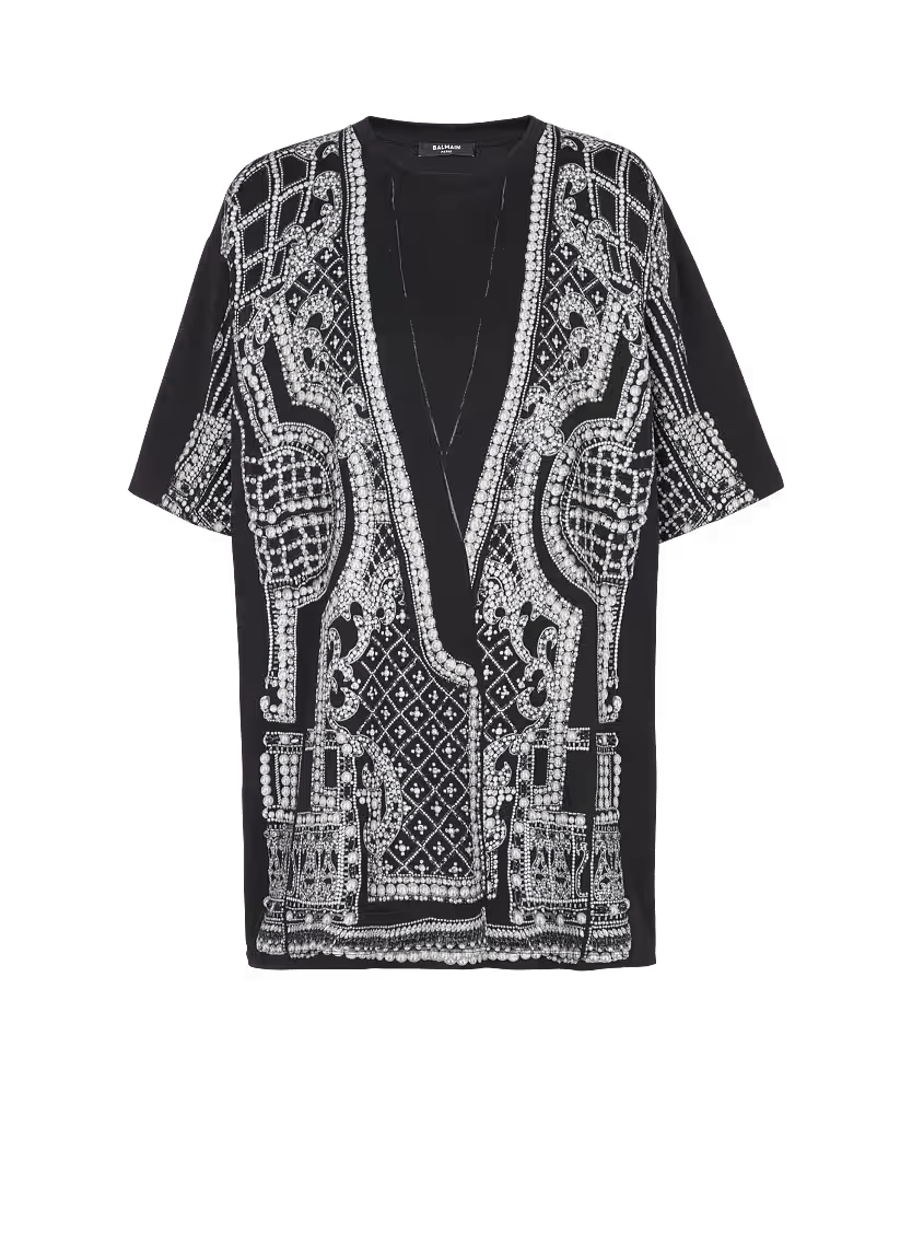 o1s1wg111225 Printed T-Shirt in Black