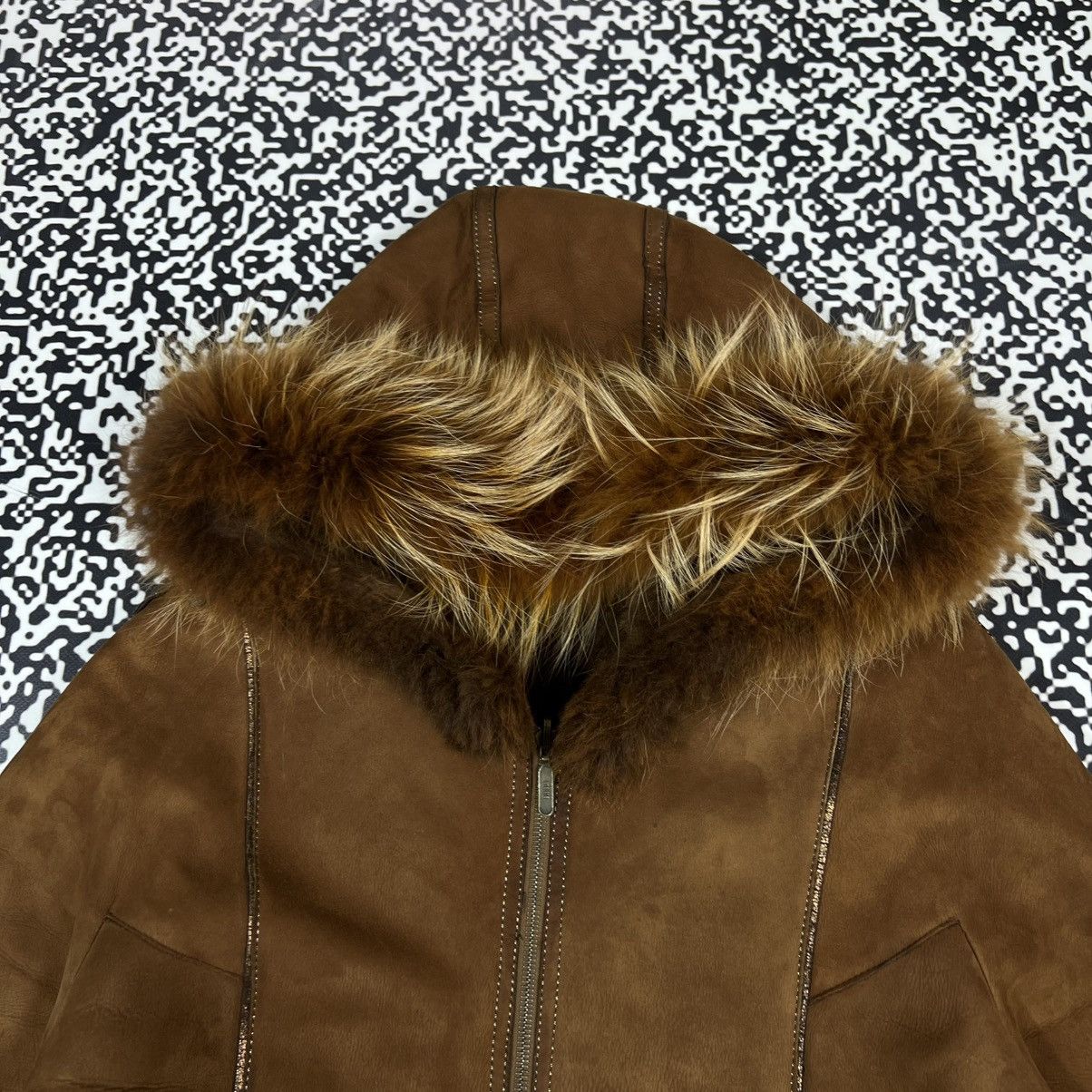 Vintage Vintage 00s Stella Rossa Leather Fur Sheepskin Coat Jacket Size M / US 6-8 / IT 42-44 - 10 Thumbnail