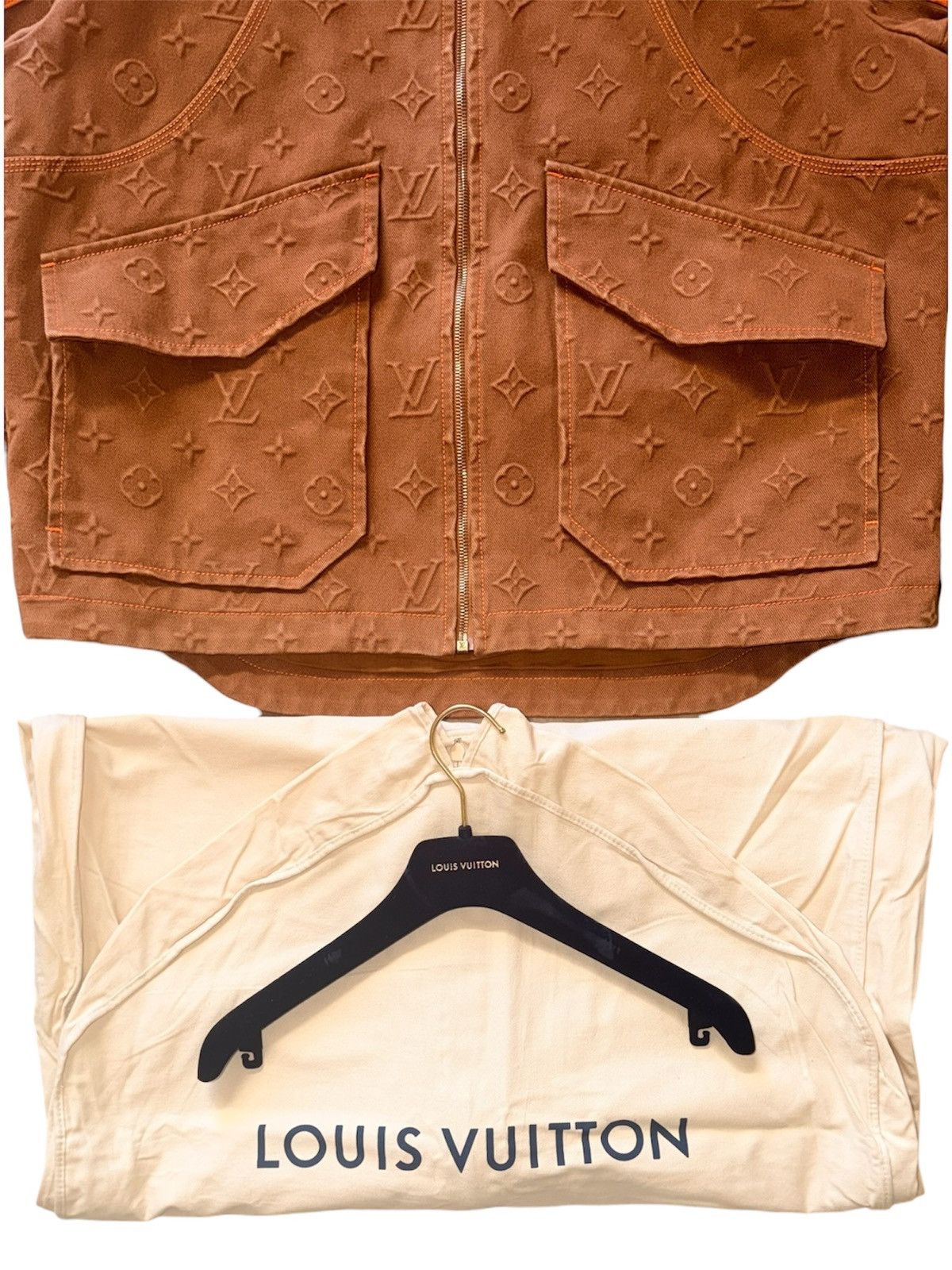 Louis Vuitton Louis Vuitton Carpenter 50 Hooded Denim Jacket 3D Monogram Size US M / EU 48-50 / 2 - 4 Thumbnail