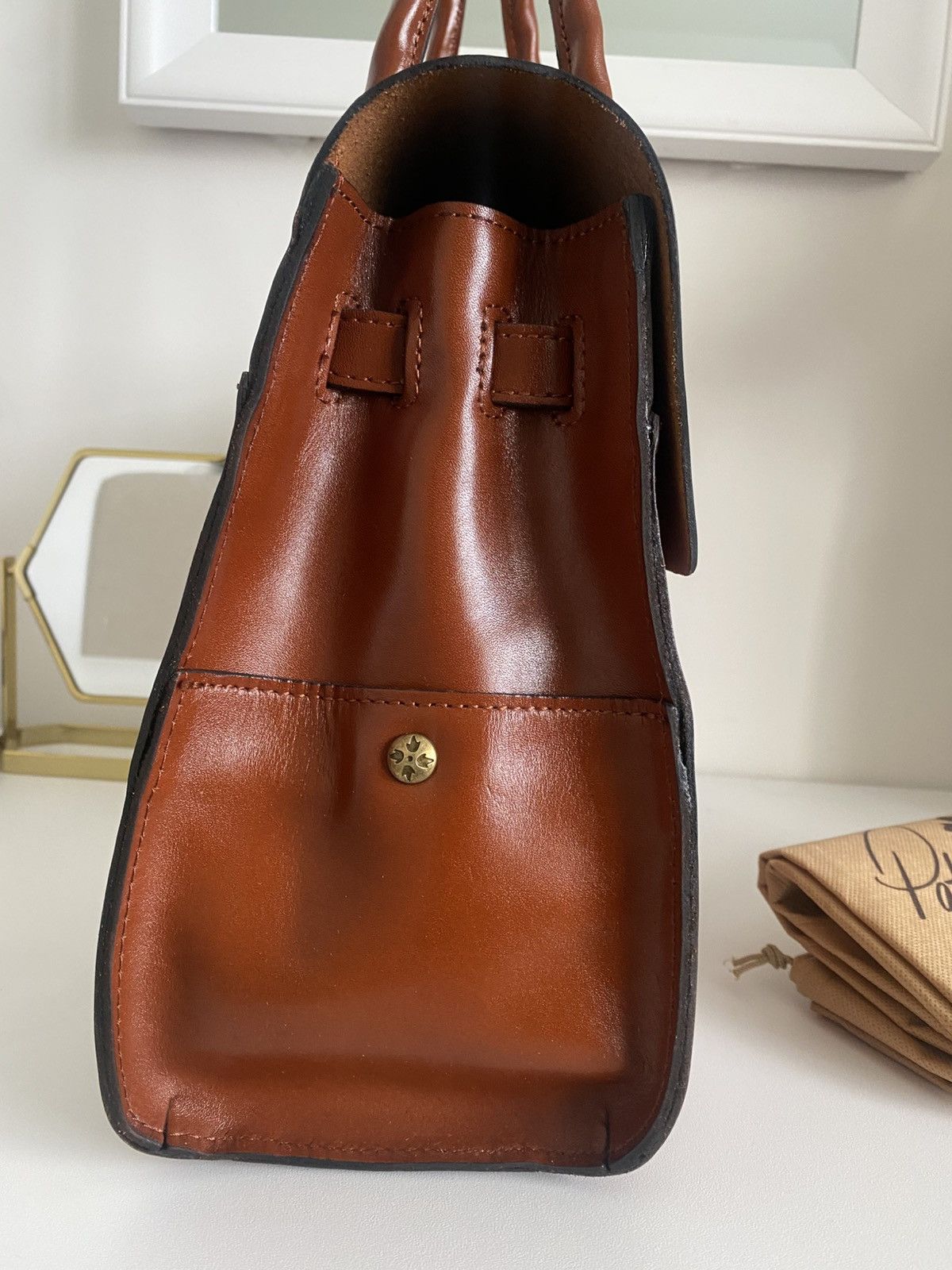 NWT Patrica Nash Vienna Hand Cut Tooled Tan Leather Handbag