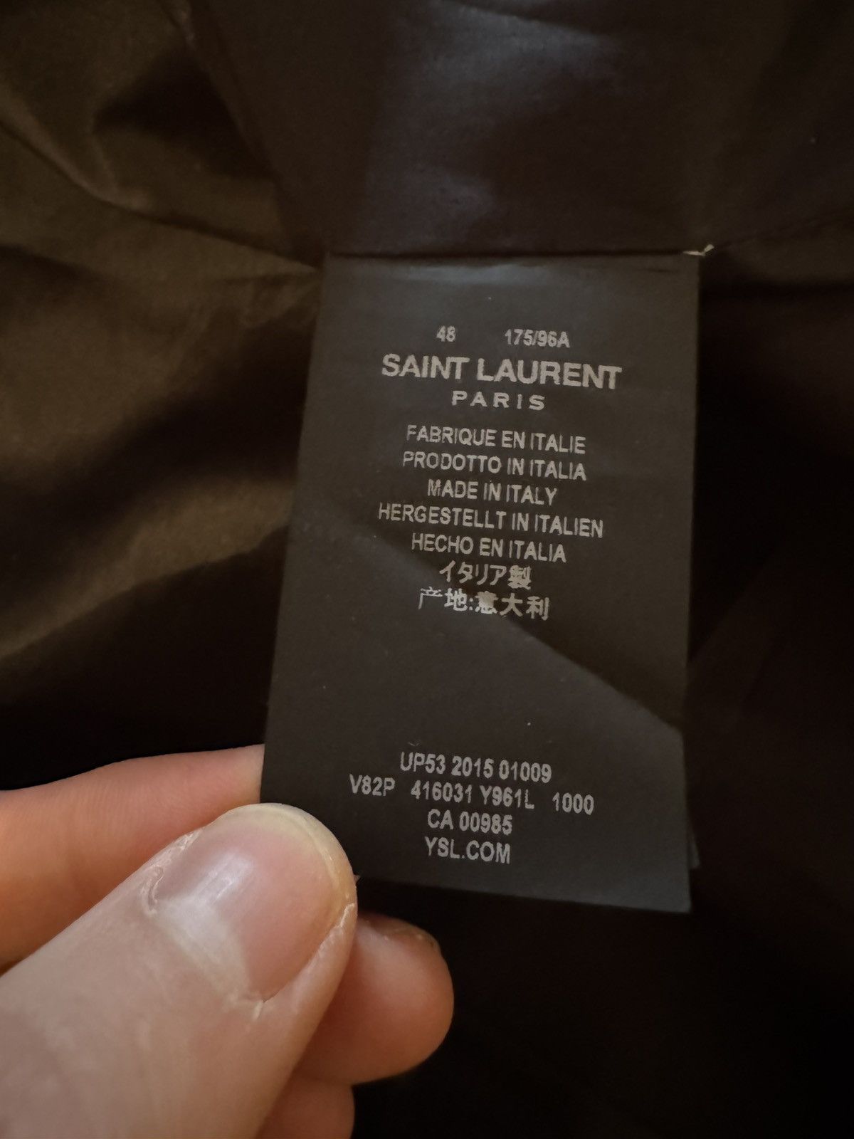 Saint Laurent Paris Saint Laurent Baby Jacket Size US M / EU 48-50 / 2 - 4 Thumbnail