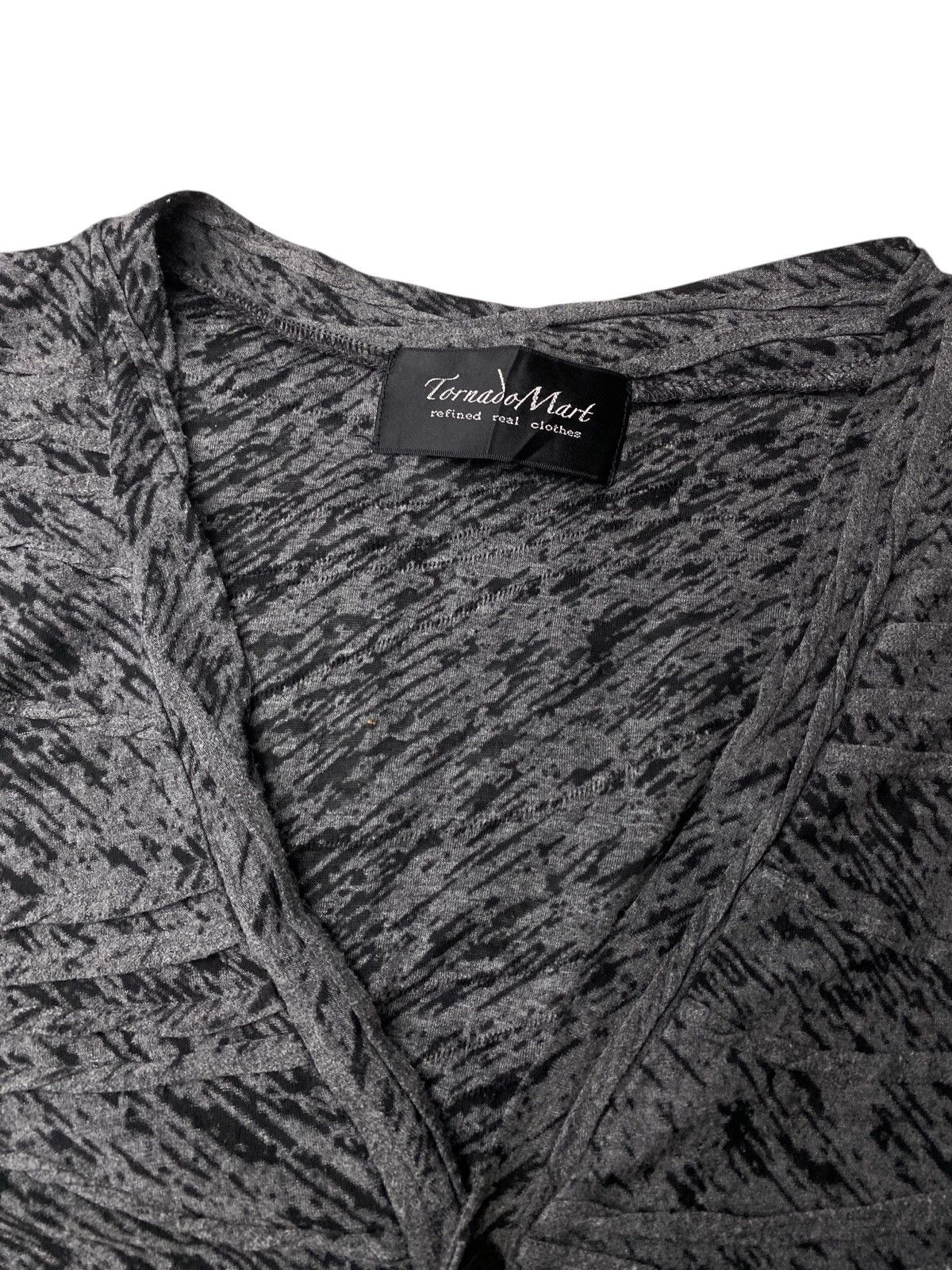 14th Addiction × Japanese Brand × KMRii 2000's Tornado Mart Knit Dystopian Punk Cardigan Size US S / EU 44-46 / 1 - 9 Thumbnail
