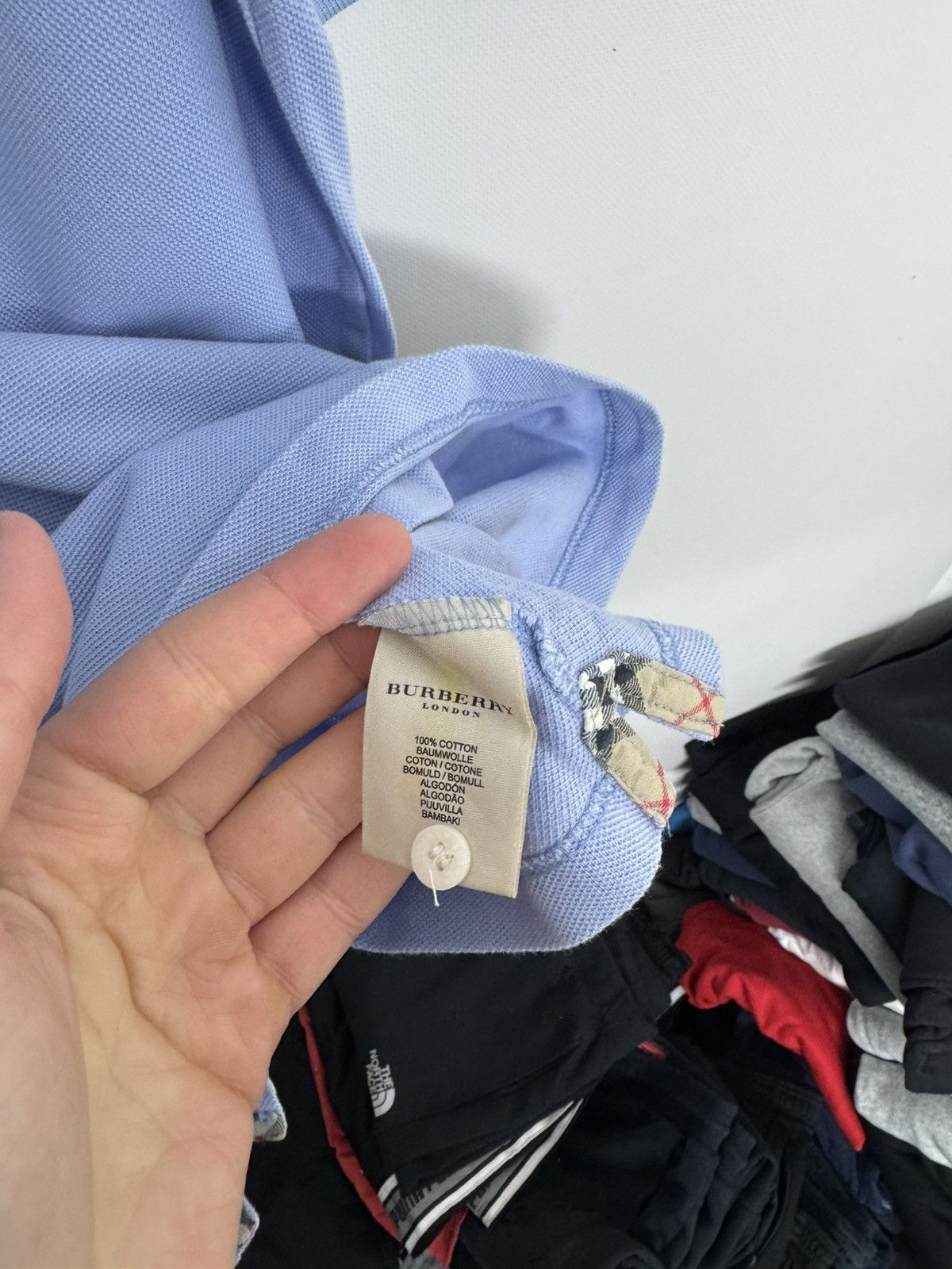 Burberry BURBERRY London Blue Short Sleeve Polo Shirt Size US XL / EU 56 / 4 - 9 Thumbnail