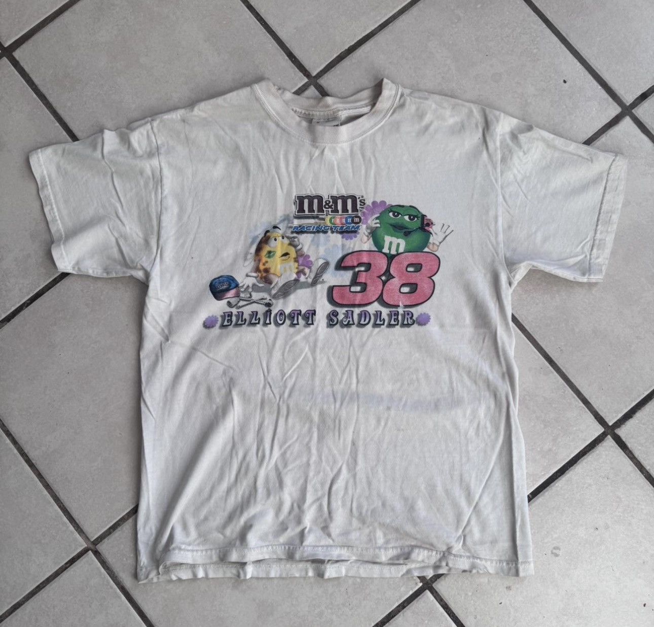 Chase Authentics Elliott Sadler M&M Vintage Racing T Shirt Size US M / EU 48-50 / 2 - 1 Thumbnail