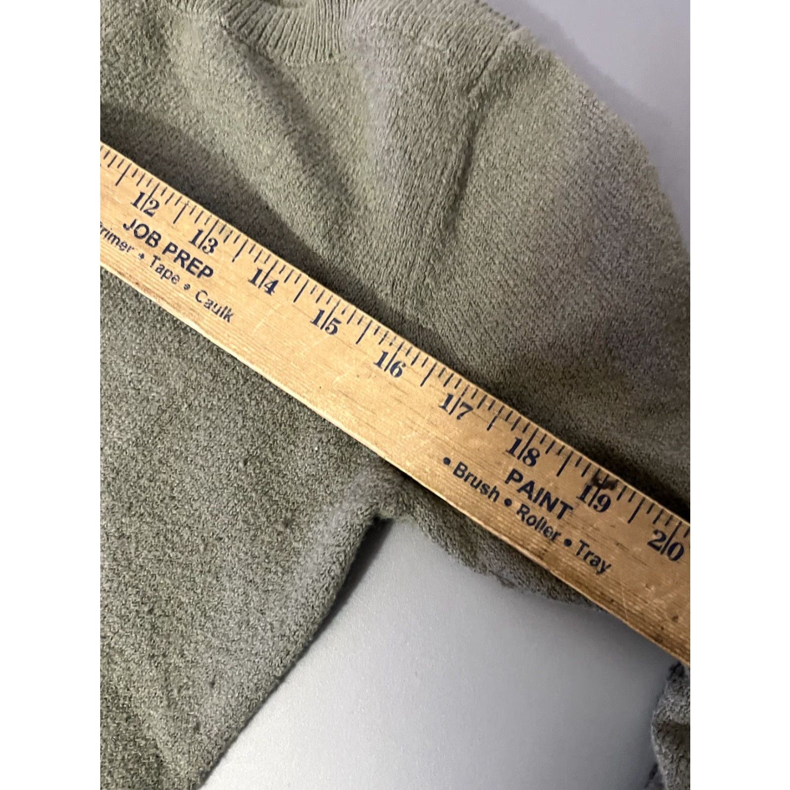 Ann Taylor VINTAGE Ann Taylor Loft Womens Long Sleeve Boat Neck T-Shirt Casual Cotton Blend Green 90s Small Size S / US 4 / IT 40 - 5 Thumbnail