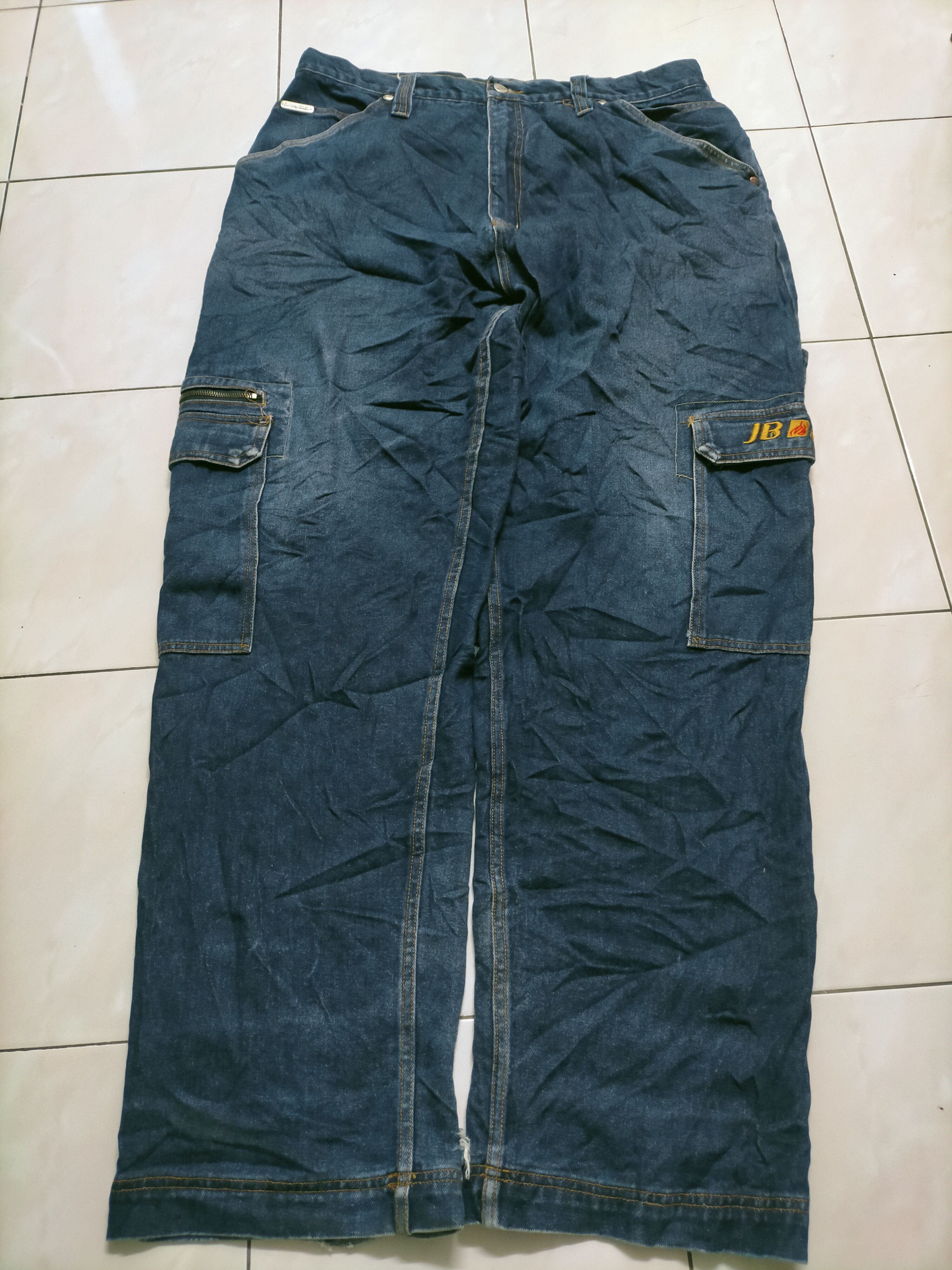 Southpole 🔥 Johnny Blaze Baggy Cargo Carpenter Jeans Size US 38 / EU 54 - 5 Thumbnail