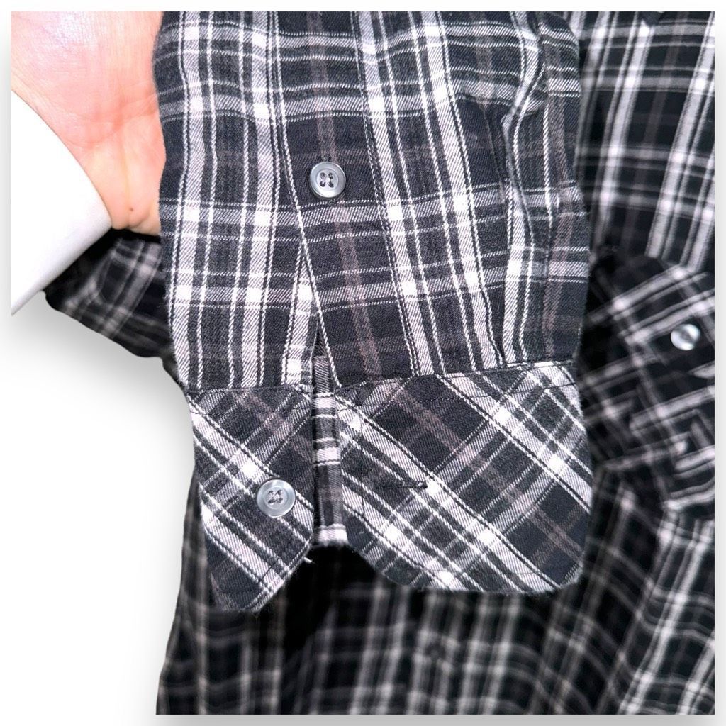 Vince Vince Black Luxury Flannel Button Down Shirt Size S Size US S / EU 44-46 / 1 - 5 Thumbnail