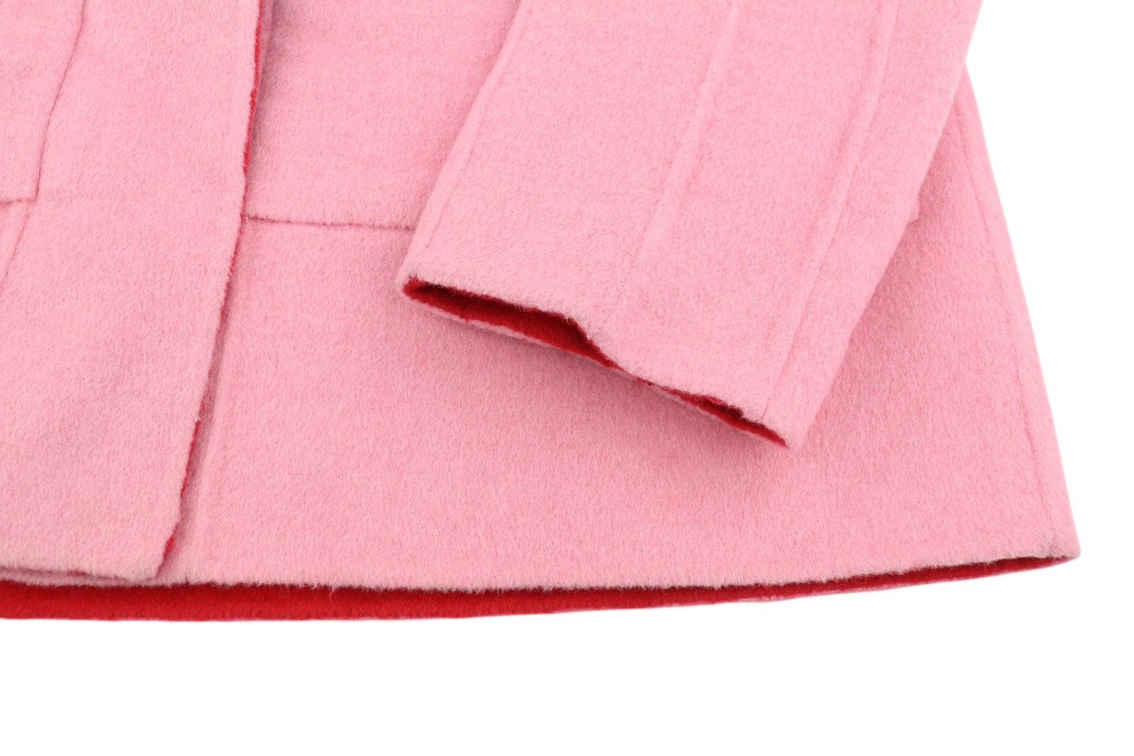 Desigual LENZY EU36 Pink Wool Blend Hooded Mid Coat 88464 Size S / US 4 / IT 40 - 7 Thumbnail