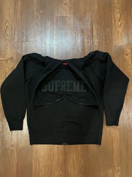 Supreme split discount hood zip up