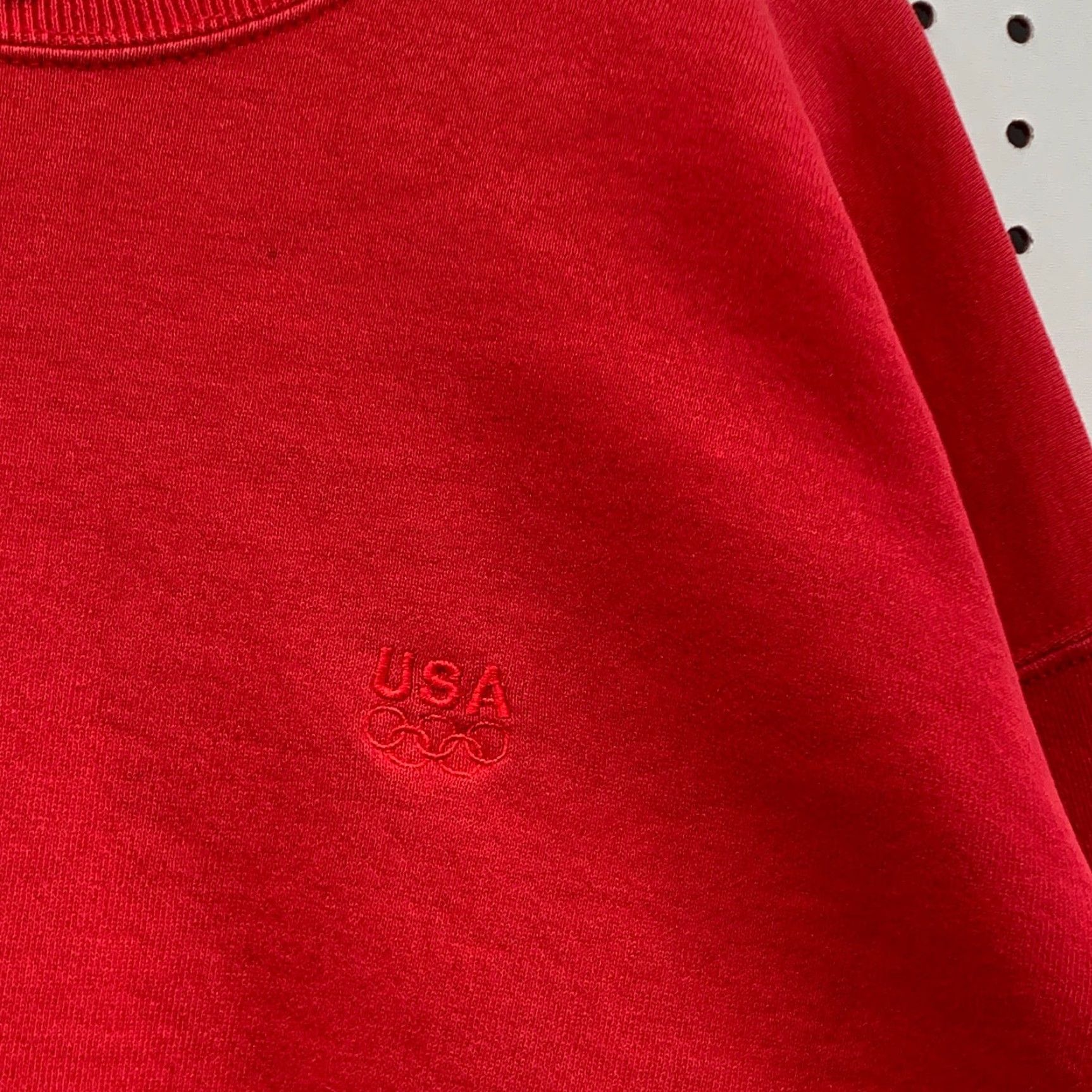 Vintage VINTAGE Olympic USA Crewneck Sweatshirt Mens XL Red Fleece Embroidered Logo 90s Made in USA Sweatshirt Size US XL / EU 56 / 4 - 7 Thumbnail