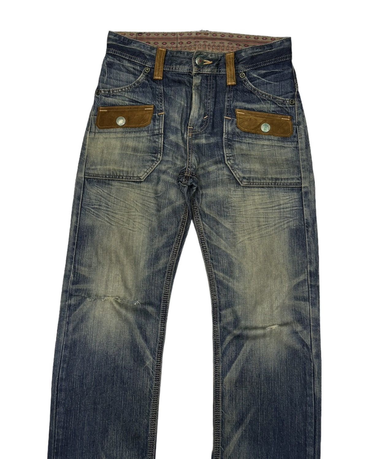 Edwin EDWIN RUSTY BAGGY DISTRESSED DENIM JEANS Size US 33 - 5 Thumbnail