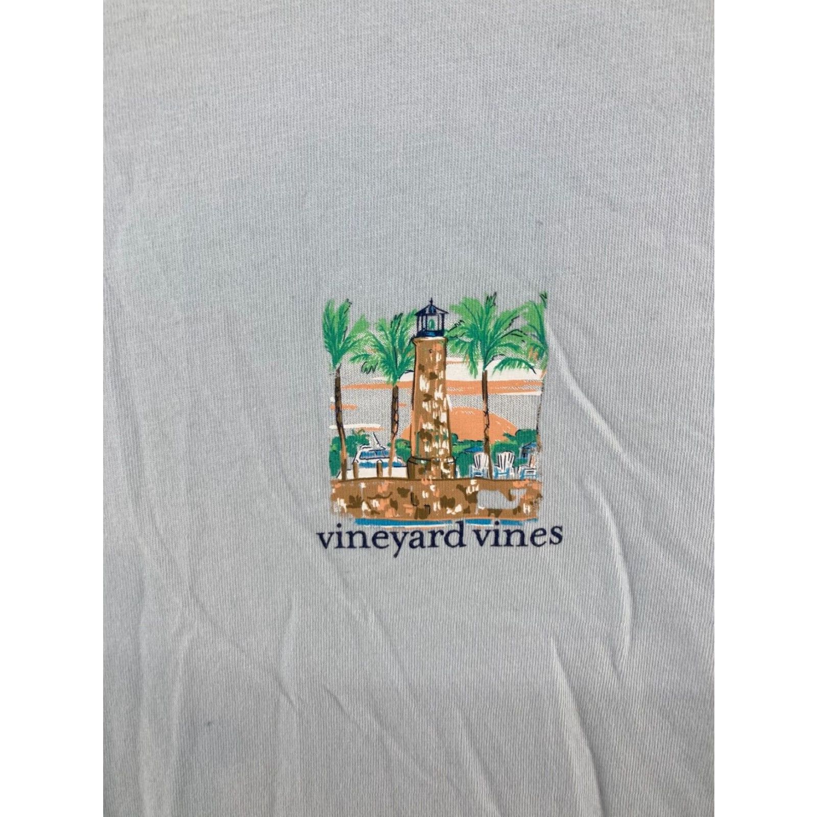 Vineyard Vines Vineyard Vines Mens T Shirt Blue Light House Beach XL Size US M / EU 48-50 / 2 - 4 Thumbnail