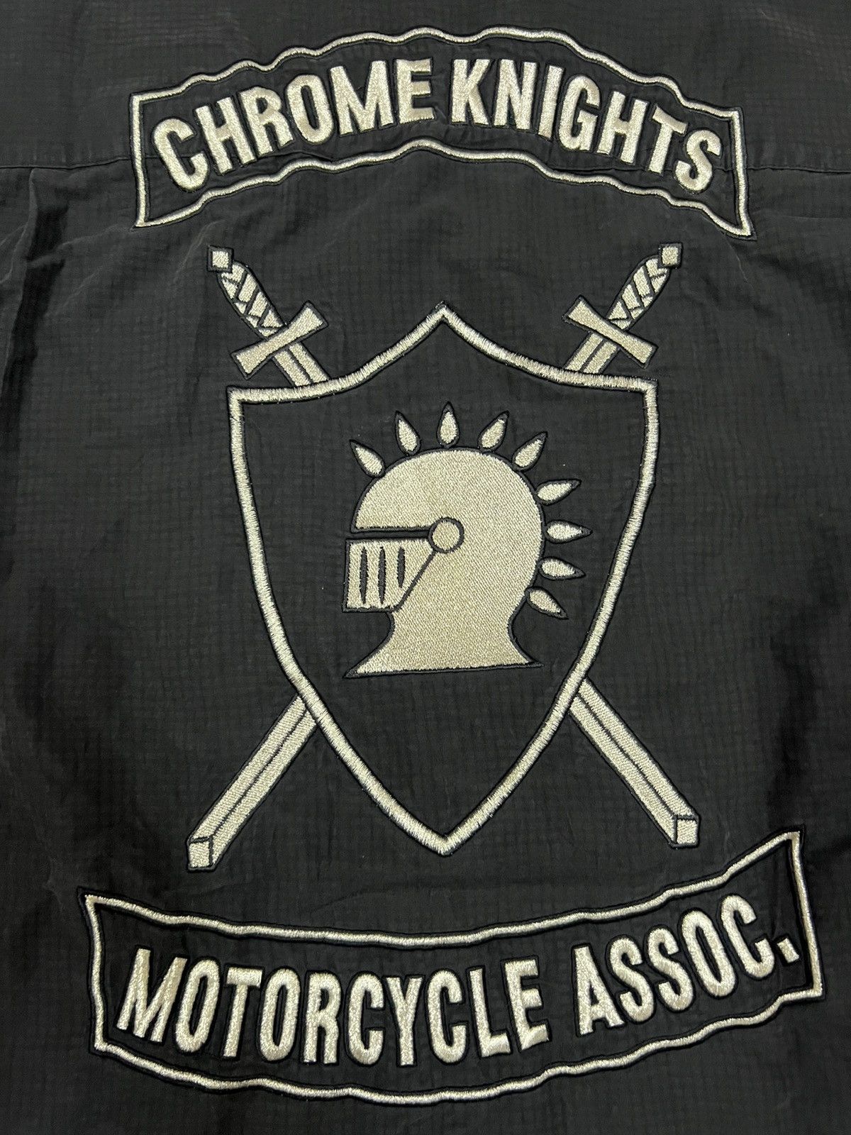 Vintage Chrome Knights Motorcycle Assoc. Cubavera Shirt Size US XL / EU 56 / 4 - 7 Thumbnail