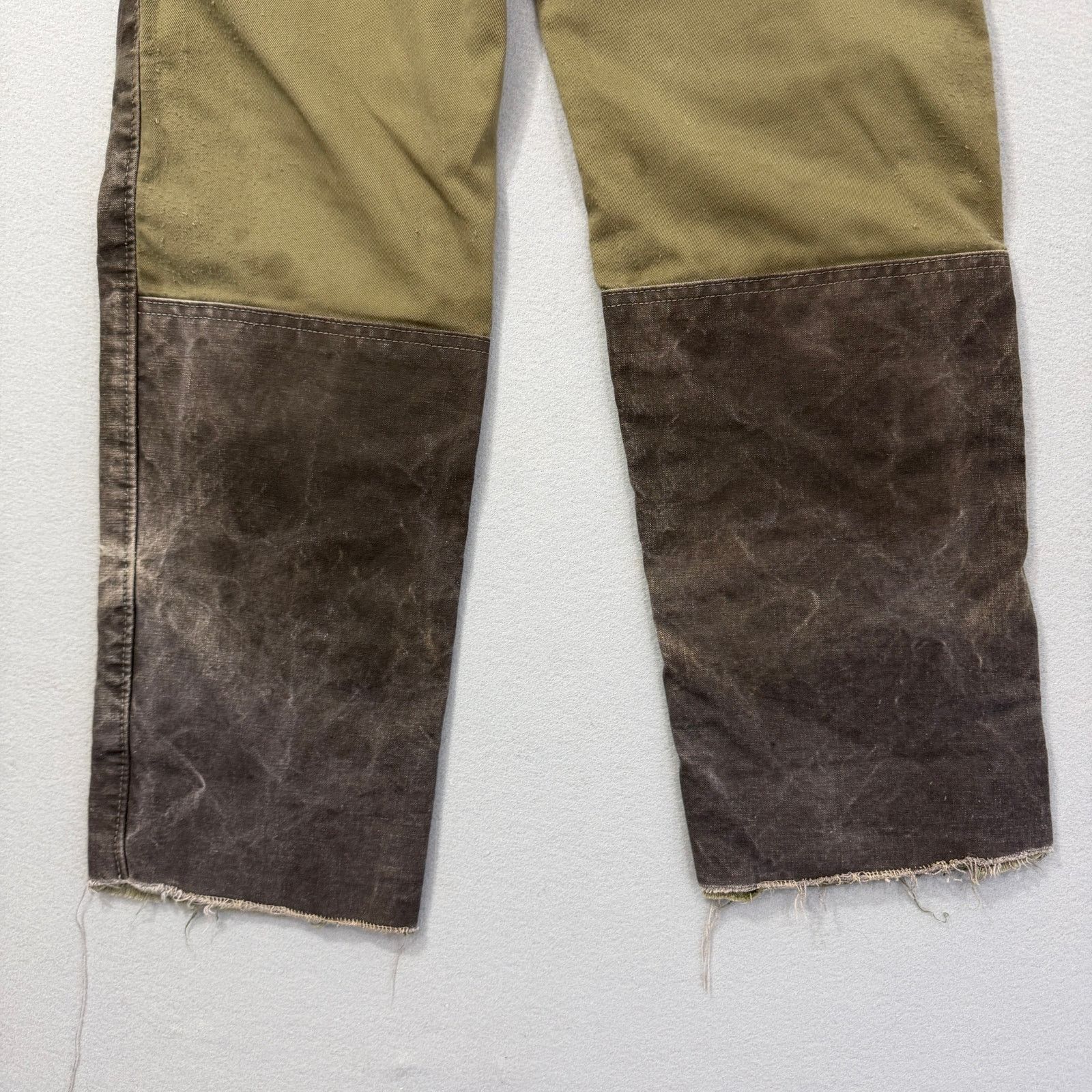 Vintage Vintage Staffords Hunting Pants 30x36 Green Two Tone Canvas Size US 30 / EU 46 - 6 Thumbnail