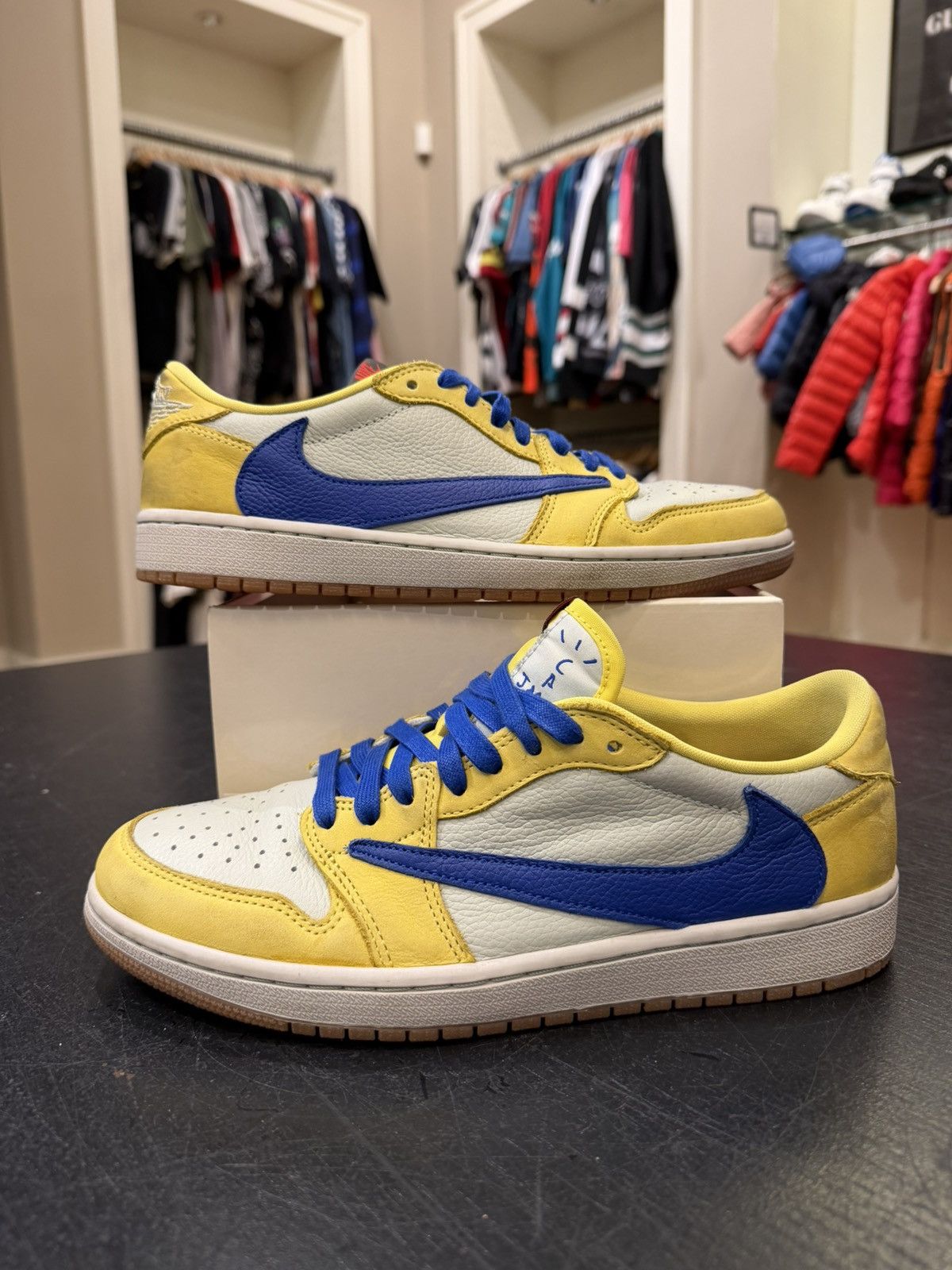 Jordan Brand Jordan 1 Retro Low ‘Travis Scott Canary’ Size US 8.5 / EU 41-42 - 1 Thumbnail