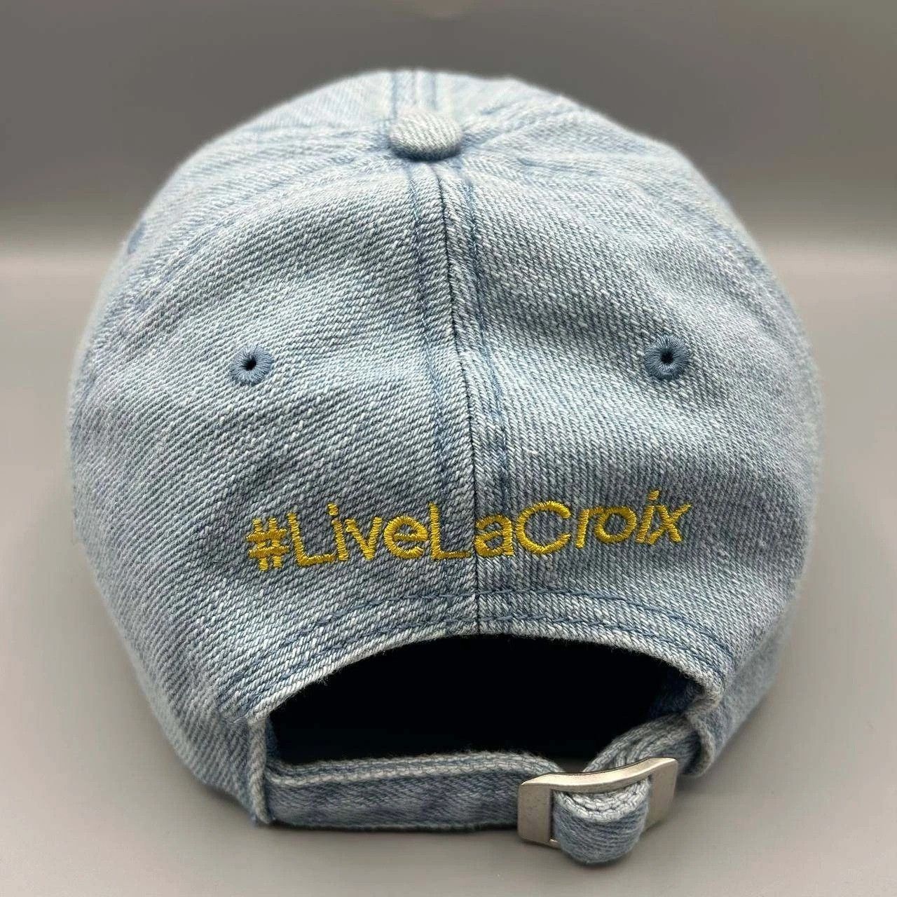 New Era La Croix Hat Men Denim Sparkling Water Embroidered StrapBack Size ONE SIZE - 7 Thumbnail